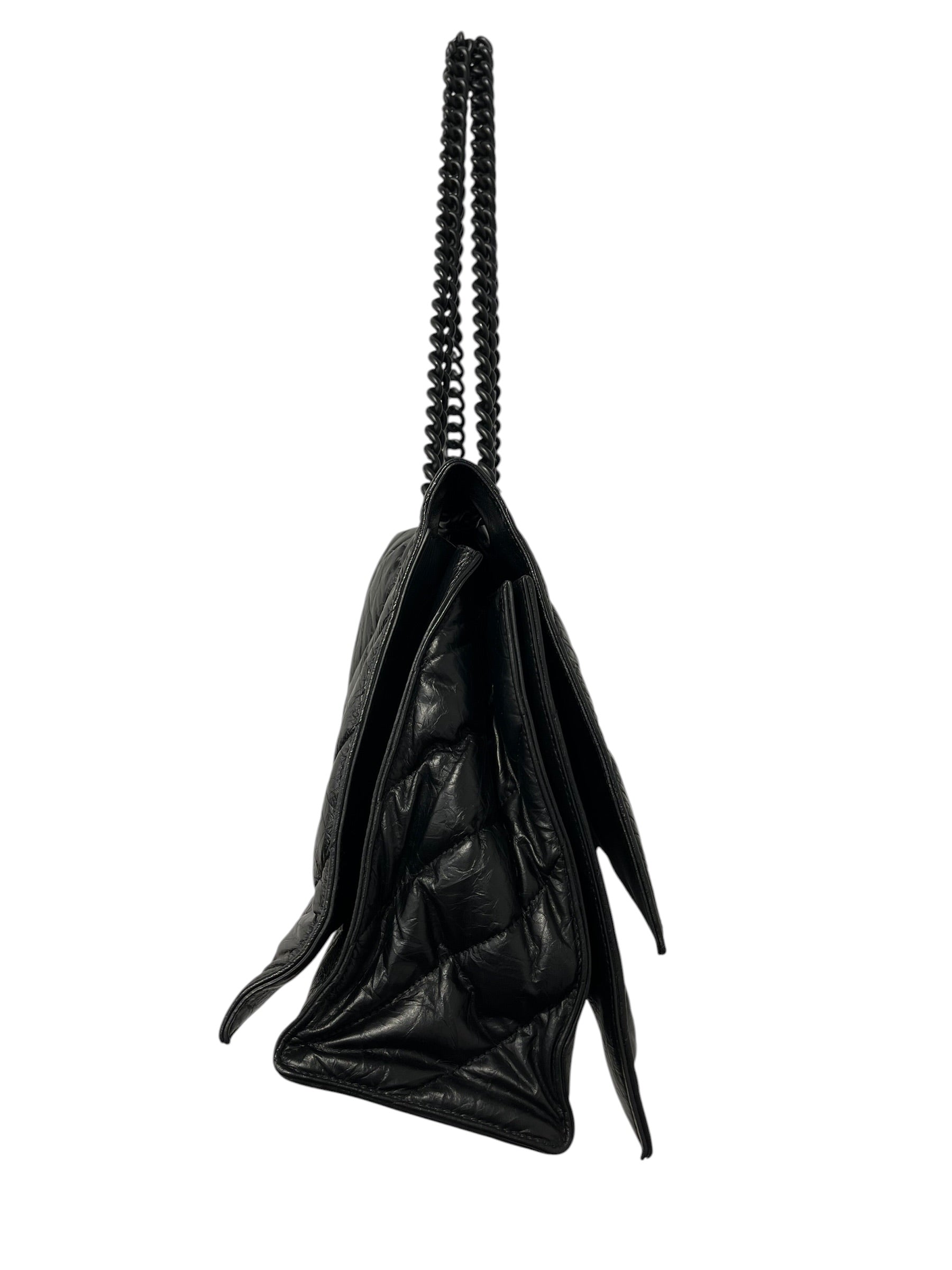 BALENCIAGA/Bag/Leather/BLK/MEDIUM CRUSH CHAIN STRAP view 4