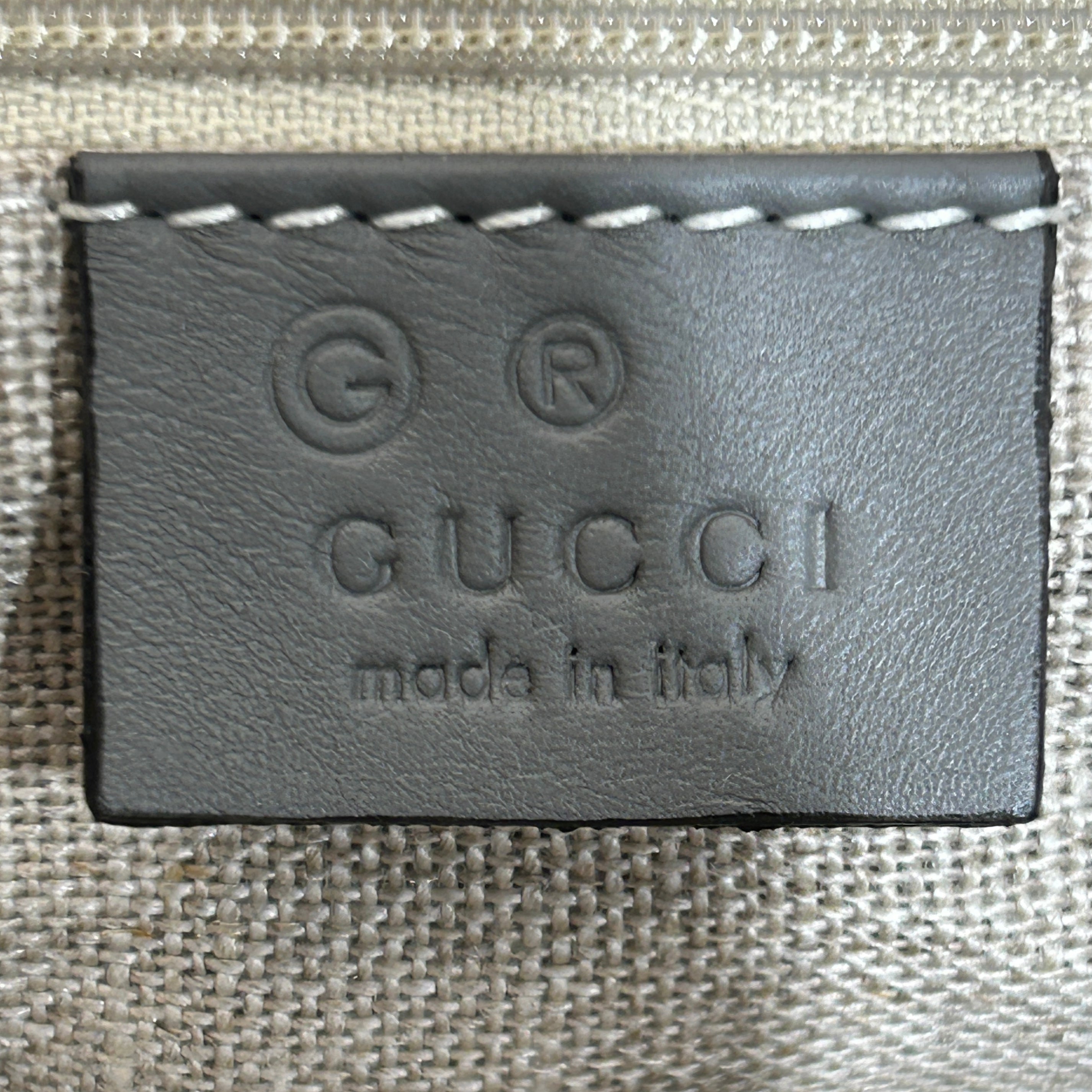 GUCCI/Tote Bag/Monogram/Leather/GRY/Microguccisima Top Zip Tote view 5