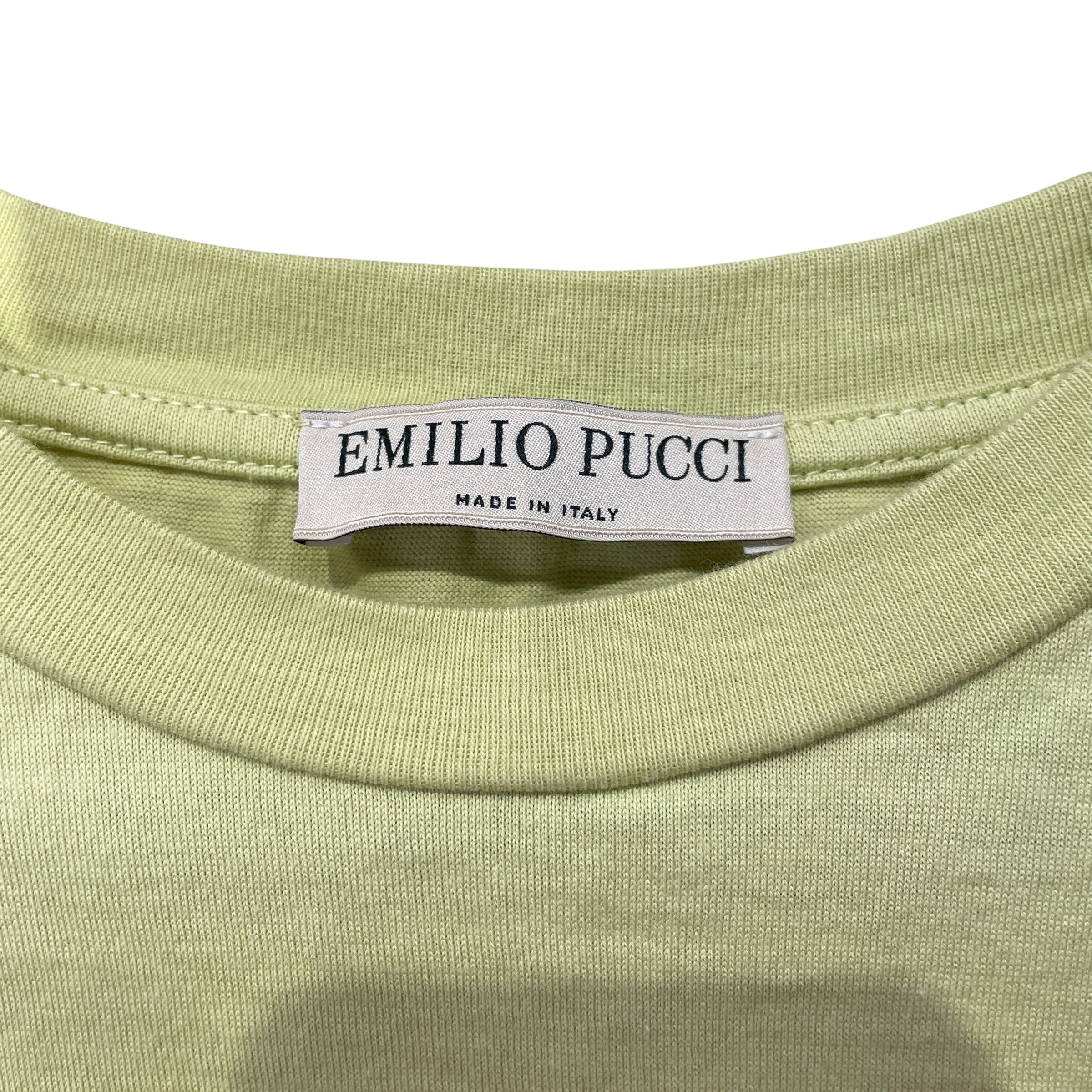 EMILIO PUCCI/T-Shirt/XS/Cotton/GRN/EMILIO PUCCI LIME GREEN TS view 3