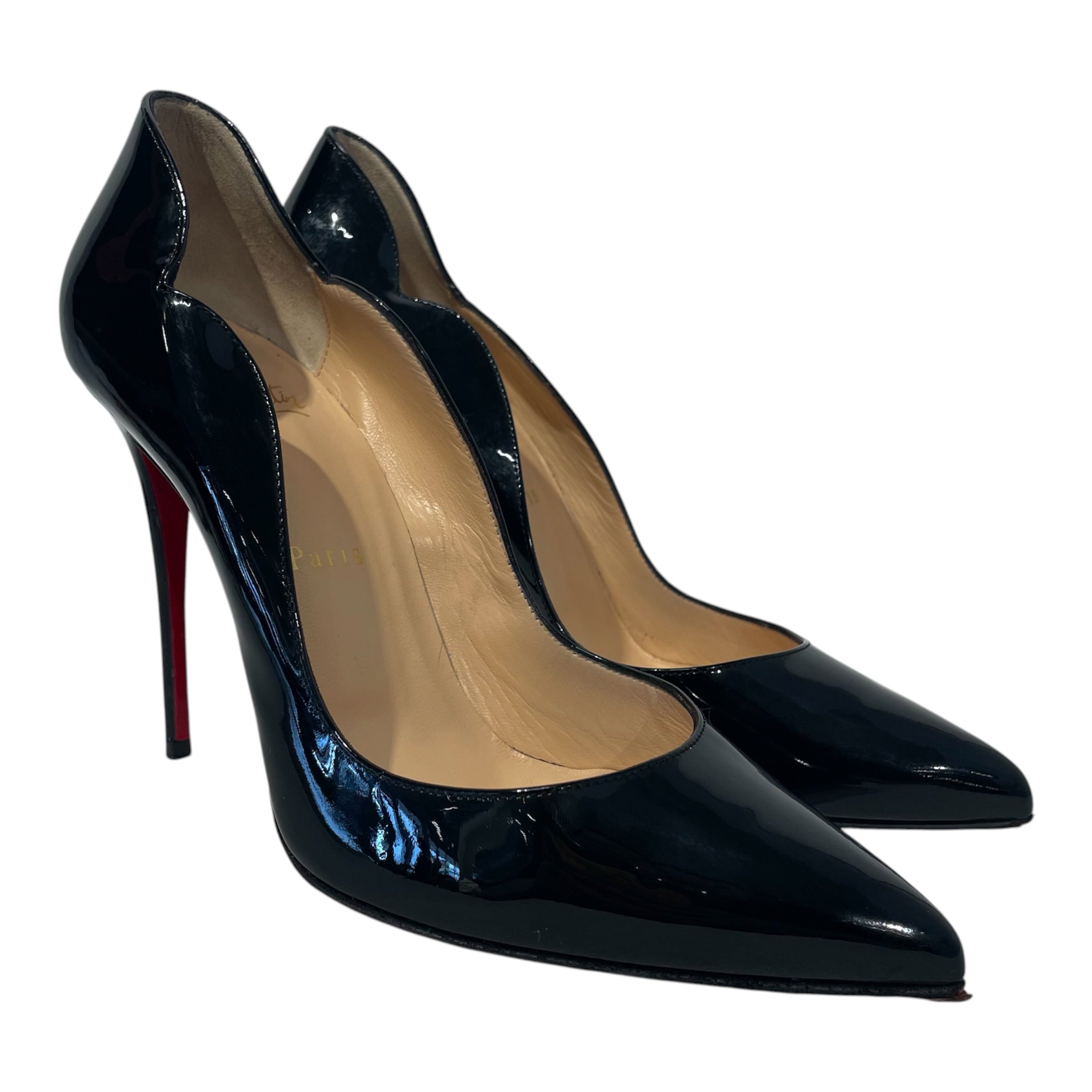 Christian Louboutin/Heels/EU 38/Leather/BLK/ view 1