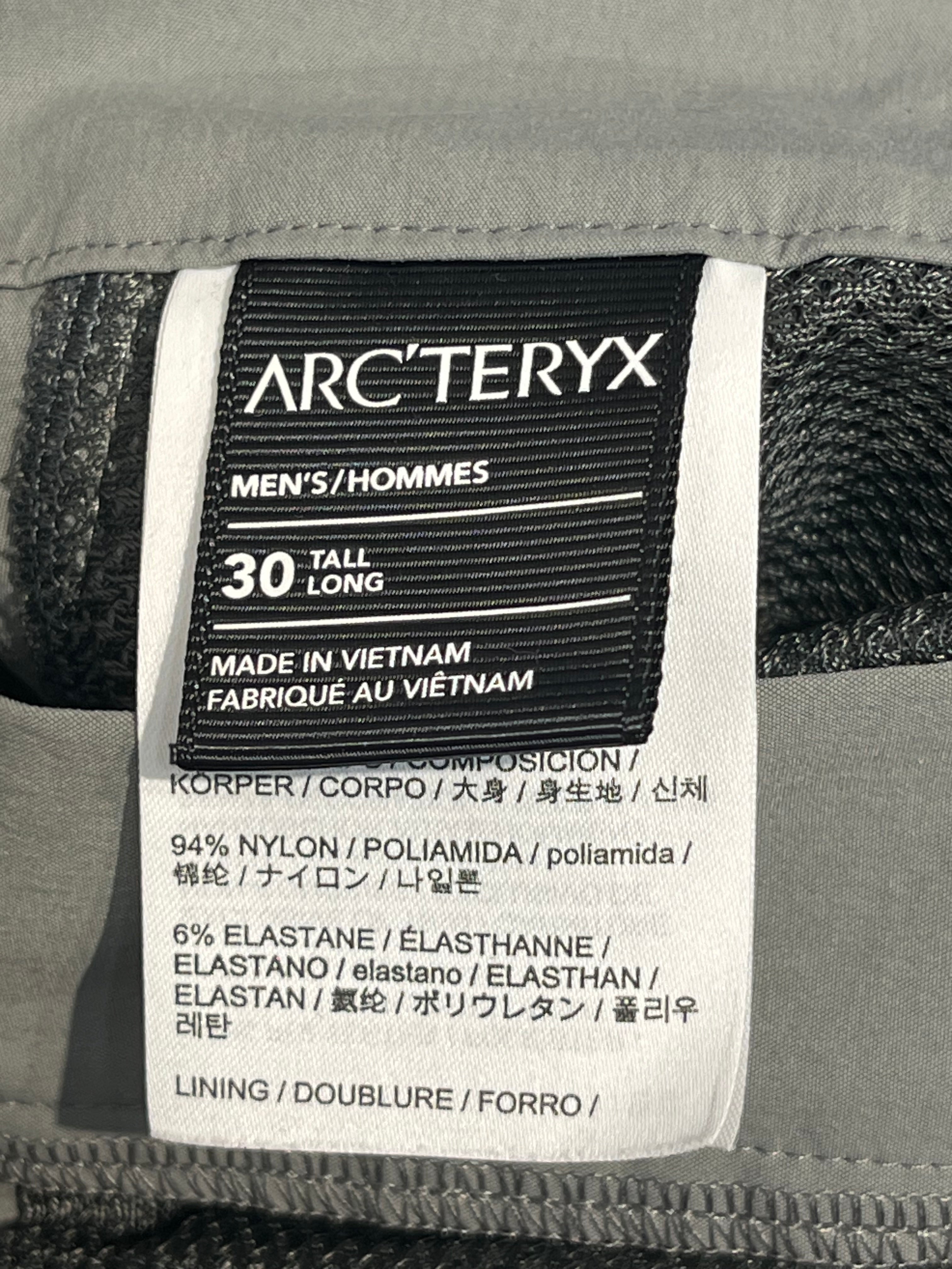 ARC'TERYX/Bottoms/30/Nylon/GRY/CROPPED view 4
