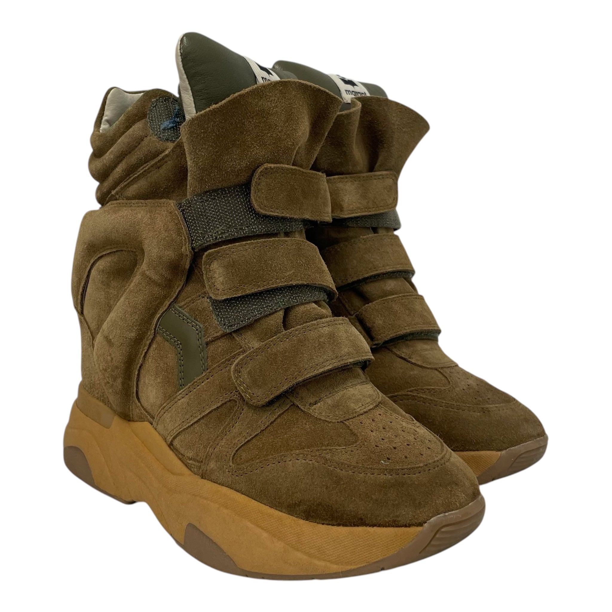 ISABEL MARANT/Hi-Sneakers/US 7.5/Cotton/BRW/ view 1