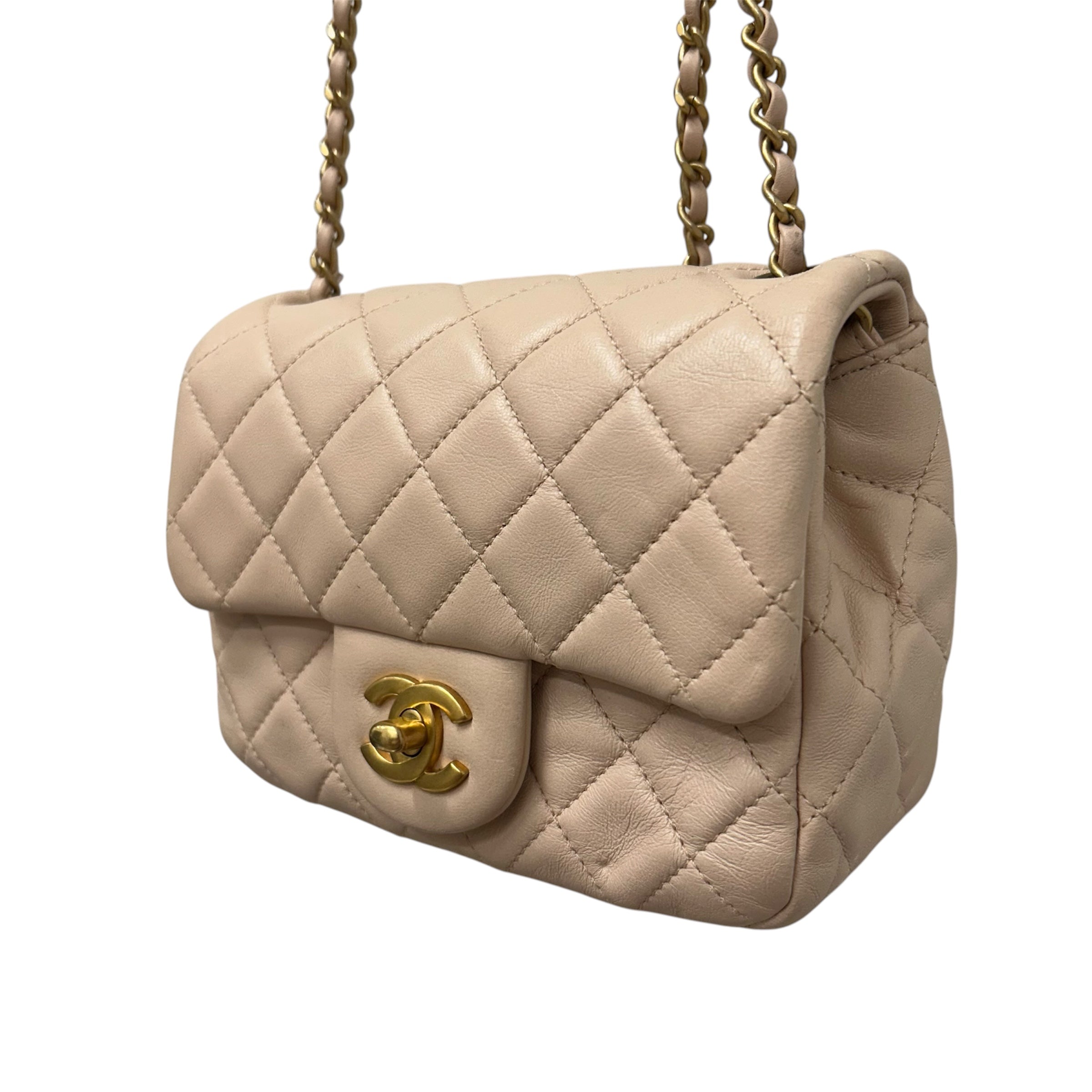 CHANEL/Bag/Leather/PNK/PEARL CRUSH MINI FLAP view 3