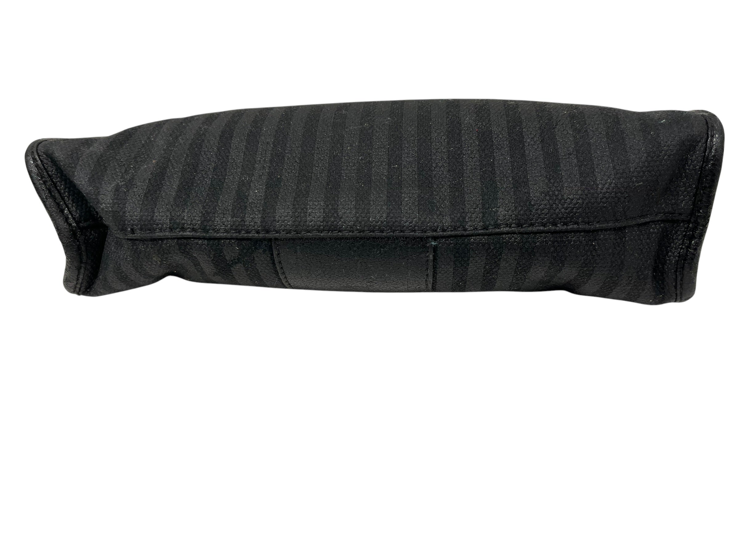FENDI/Pouch/Stripe/Nylon/BLK/SMALL ZIP POUCH LTHR STRIPE view 4