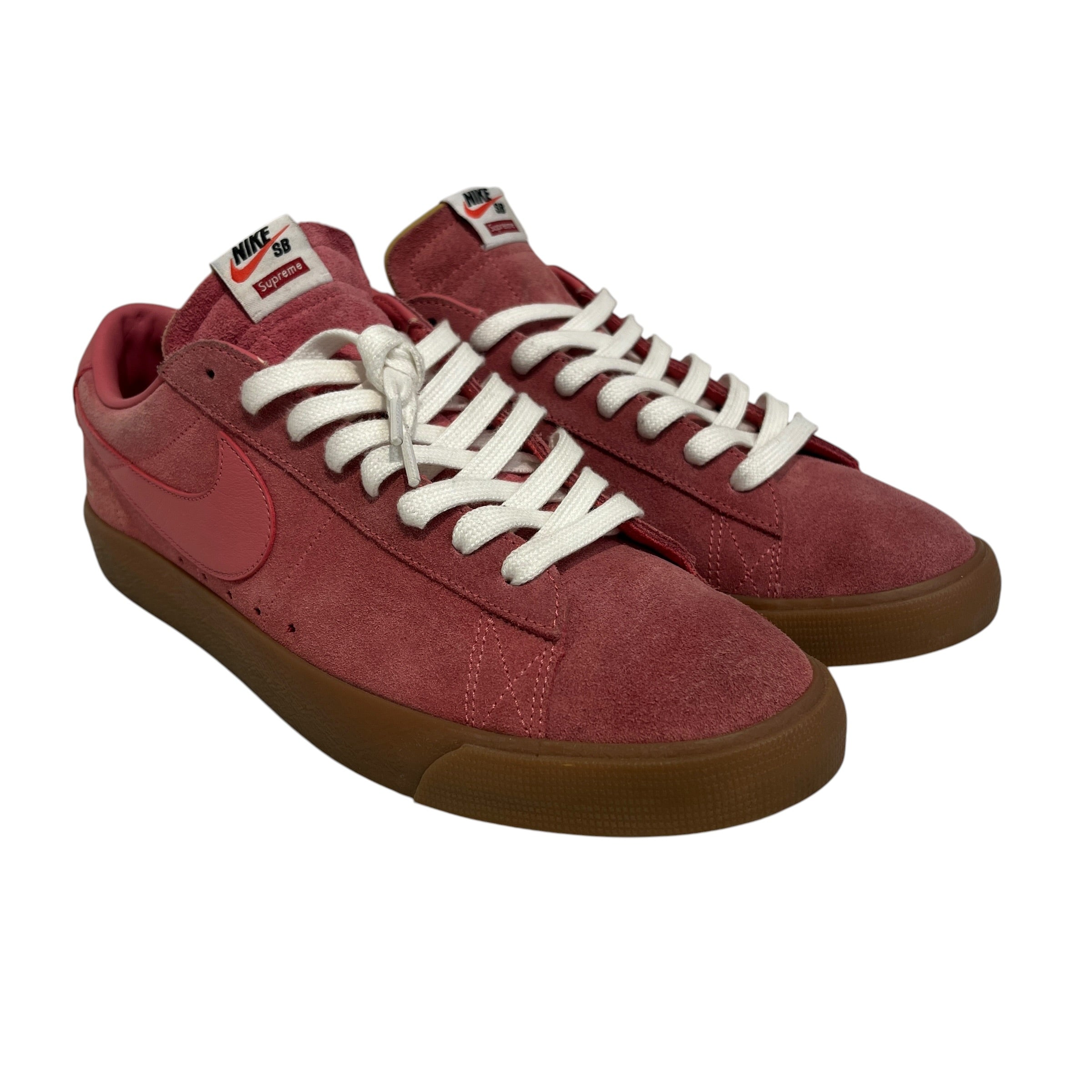 NIKE/Low-Sneakers/US 13/Suede/PNK/blazer low supreme view 1