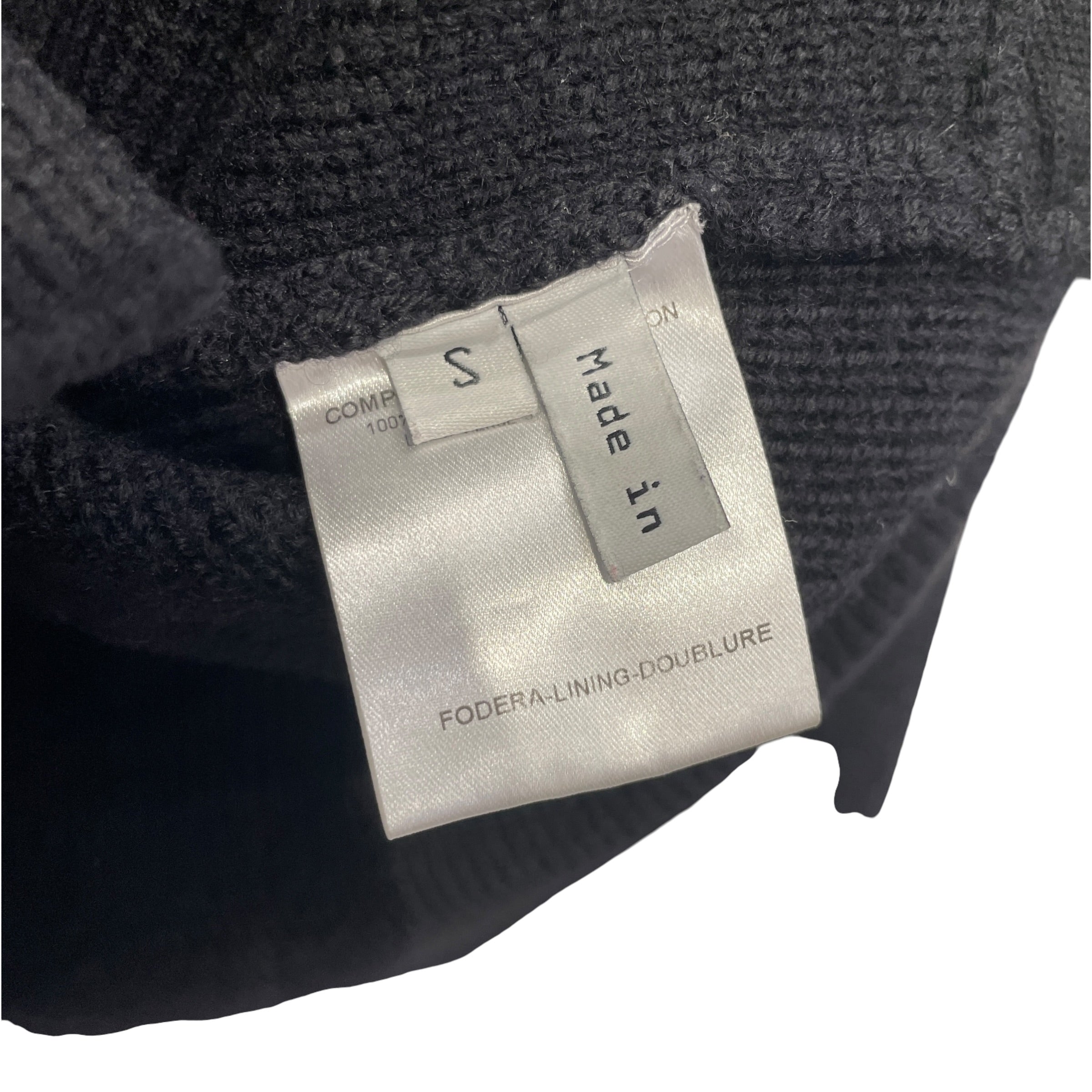 BALENCIAGA/Heavy Sweater/S/Wool/BLK/NAPOLEON/BUTTONS view 4