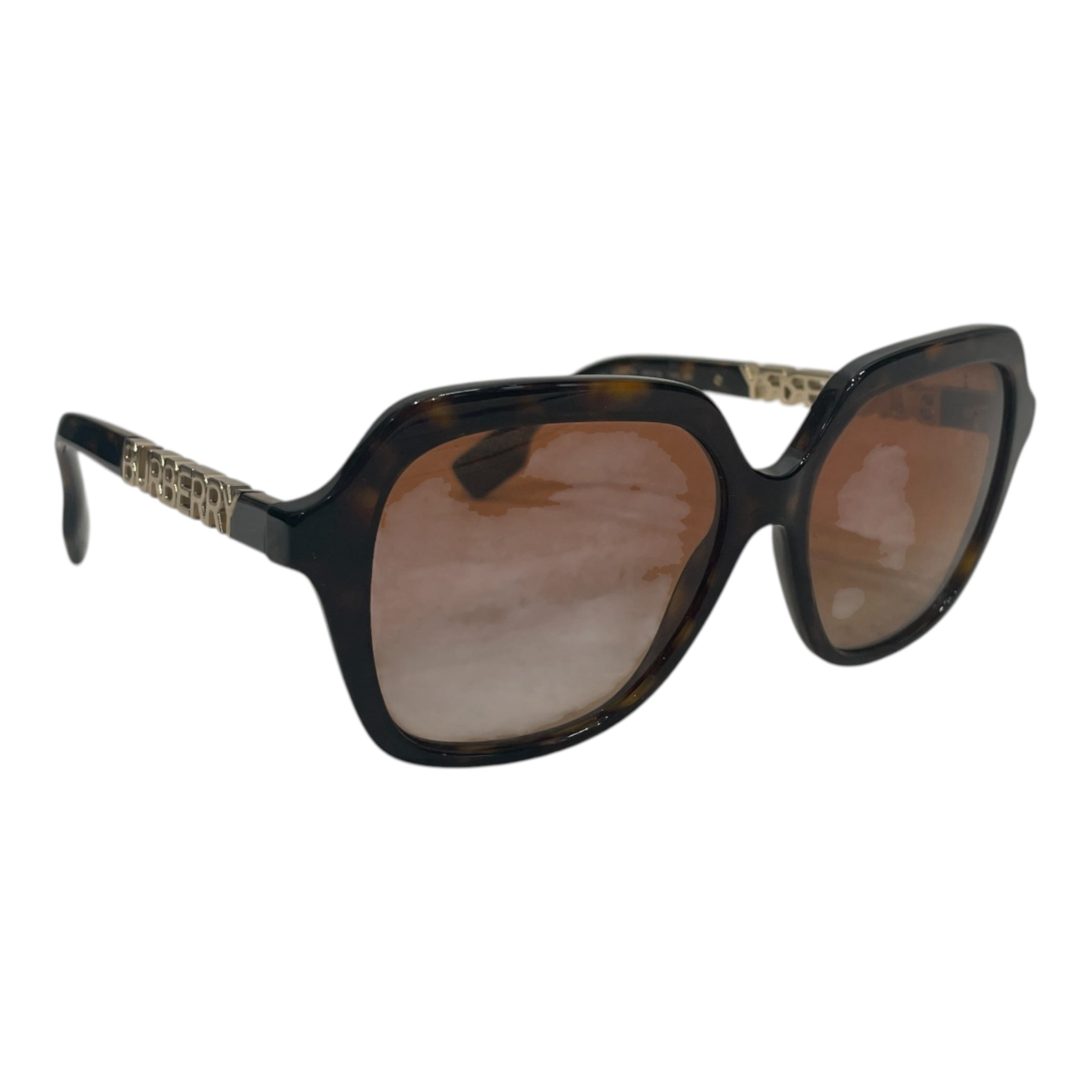 BURBERRY/Sunglasses/Tortoiseshell Pattern/BRW/B4389 GOLD LOGO view 1