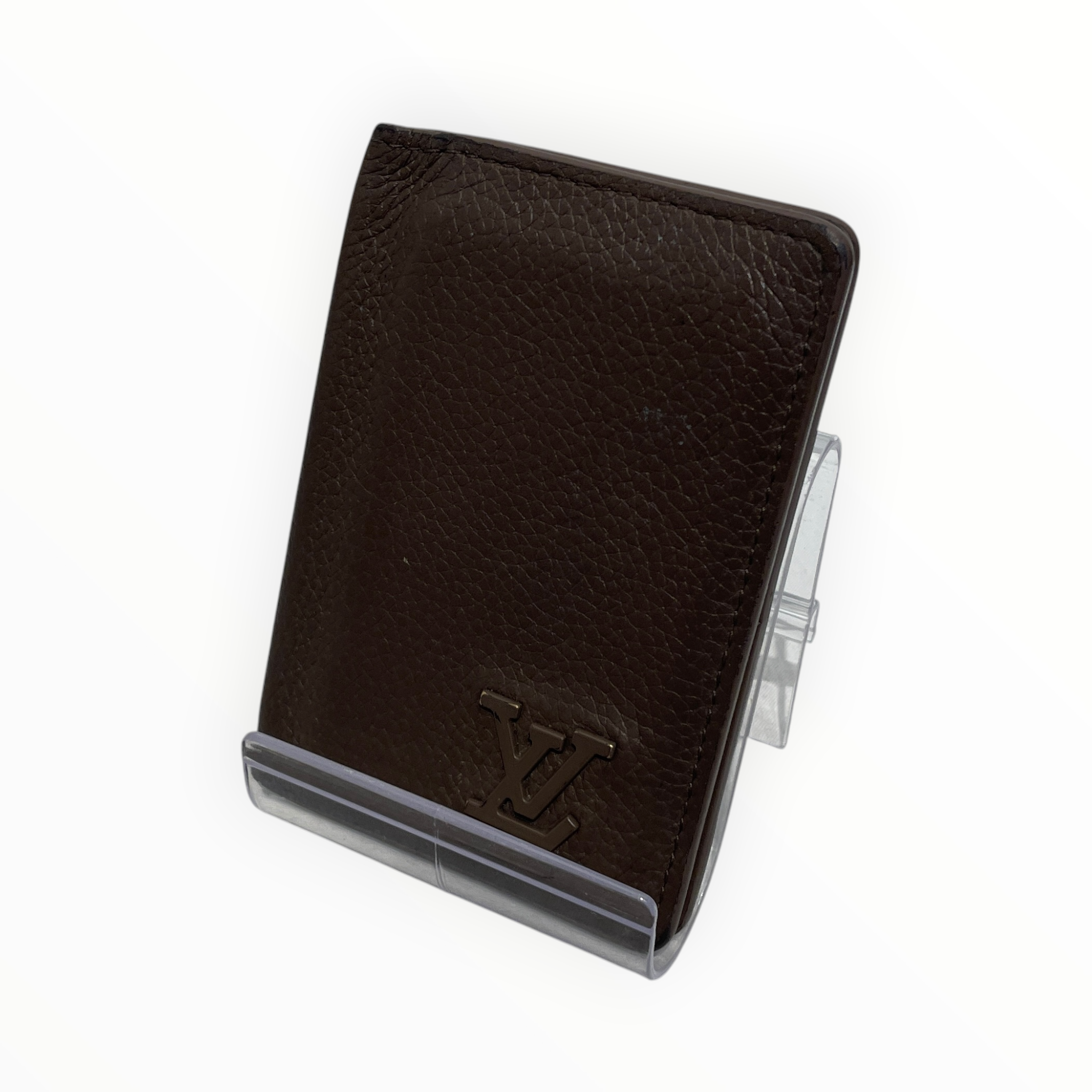 LOUIS VUITTON/Bifold Wallet/Leather/BRW/M's/AEROGRAM view 1