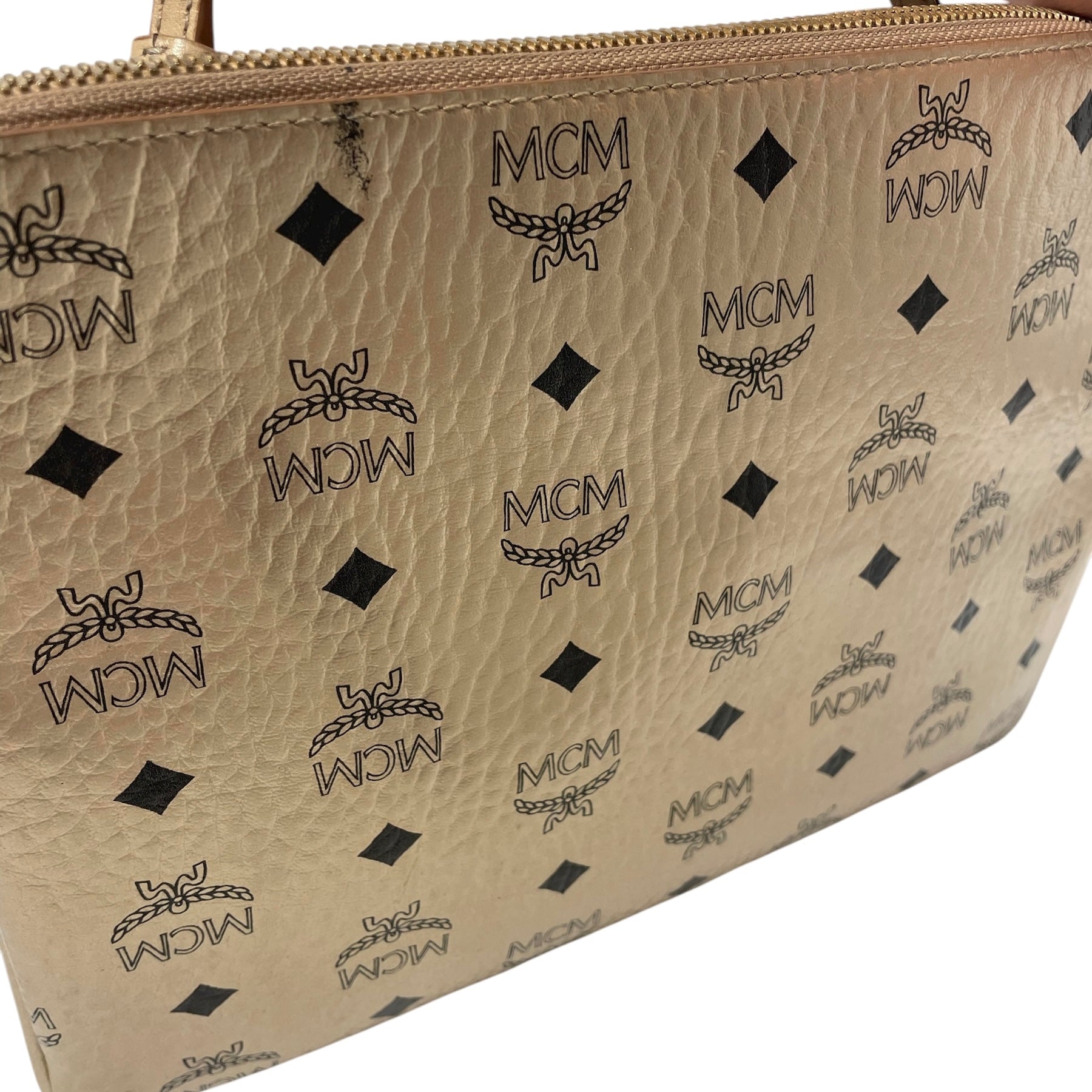 MCM/Cross Body Bag/Monogram/Leather/GLD/ view 10