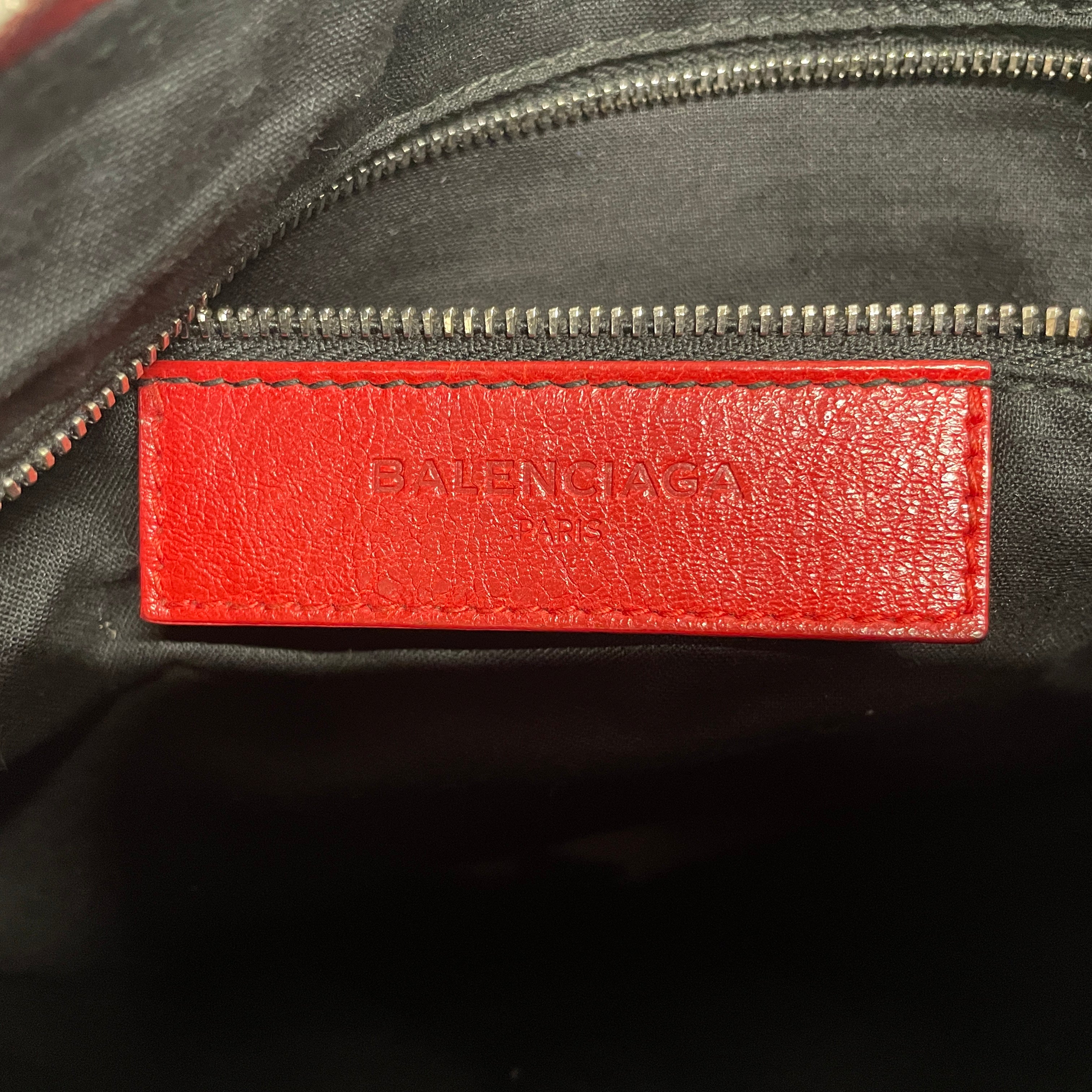 BALENCIAGA/Cross Body Bag/Leather/RED/MOTO MESSENGER/ SLV HARDWARE view 4