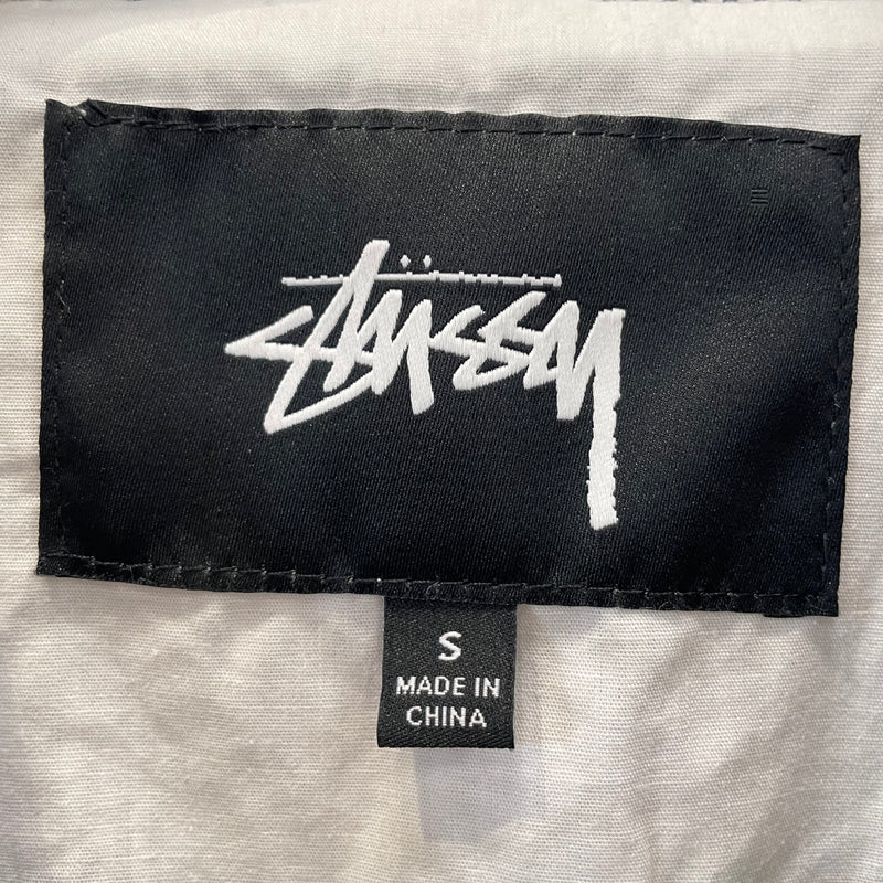 STUSSY/Jacket/S/Black/Cotton/Stripe/