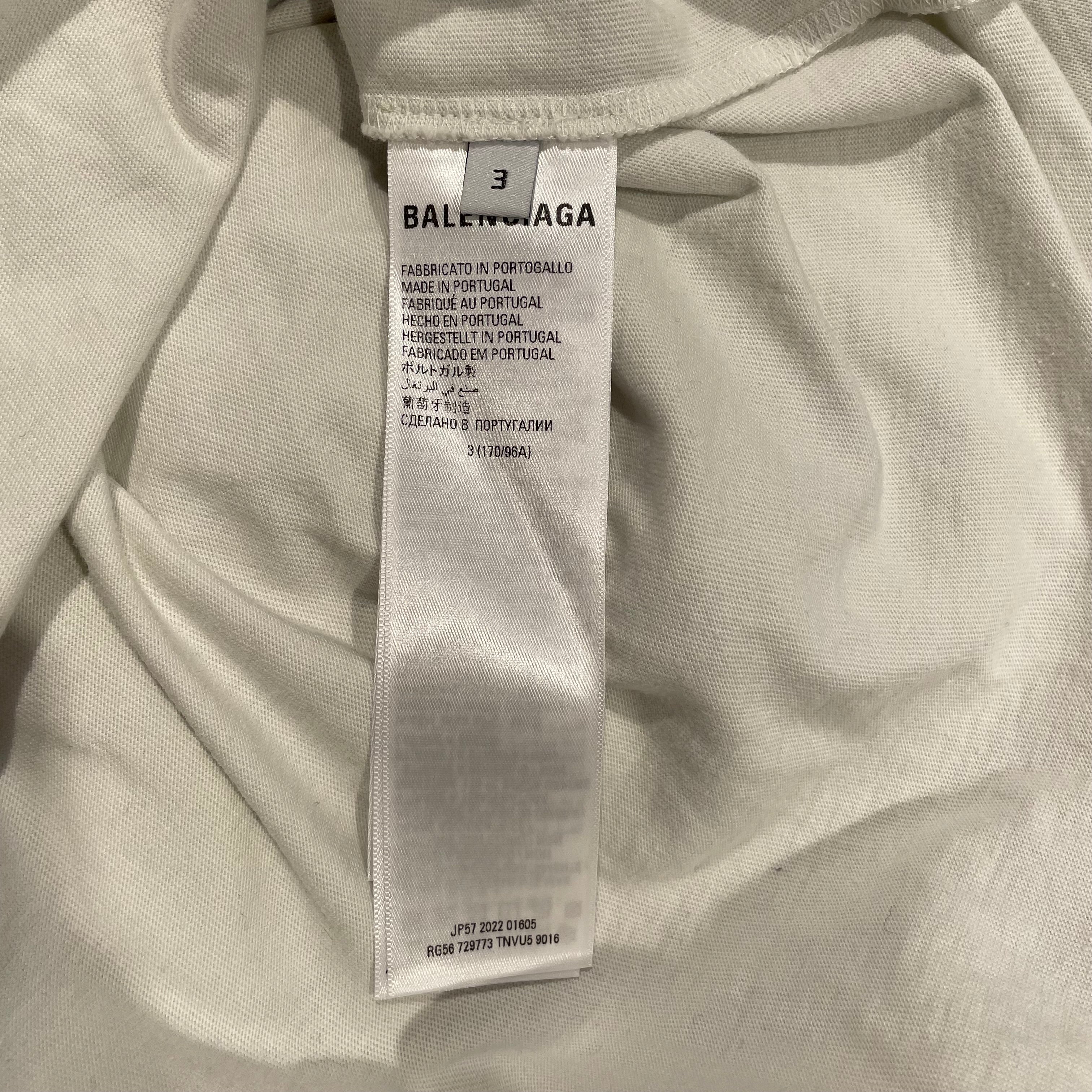 BALENCIAGA/T-Shirt/3/Cotton/CRM/2022 NYSE view 3