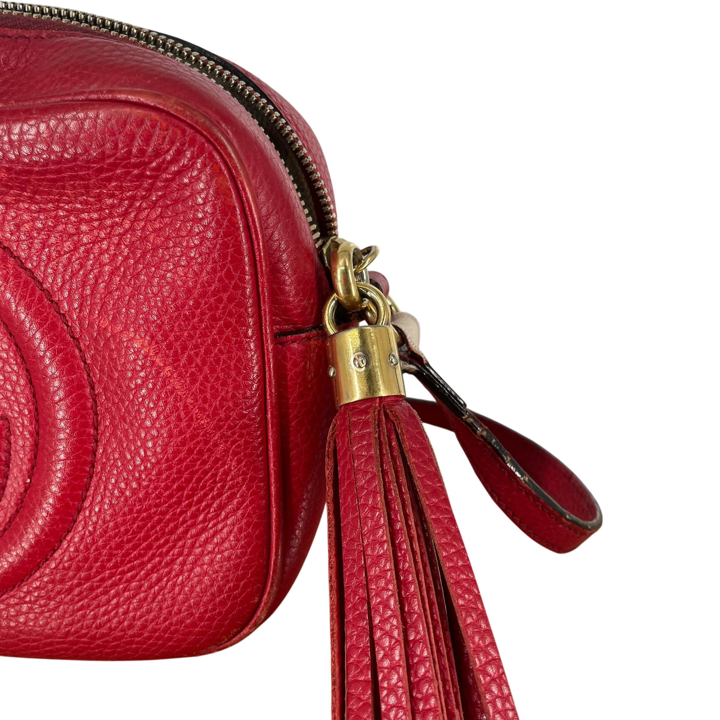GUCCI/Bag/Leather/RED/RED GUCCI SOHO  DISCO SMALL view 6