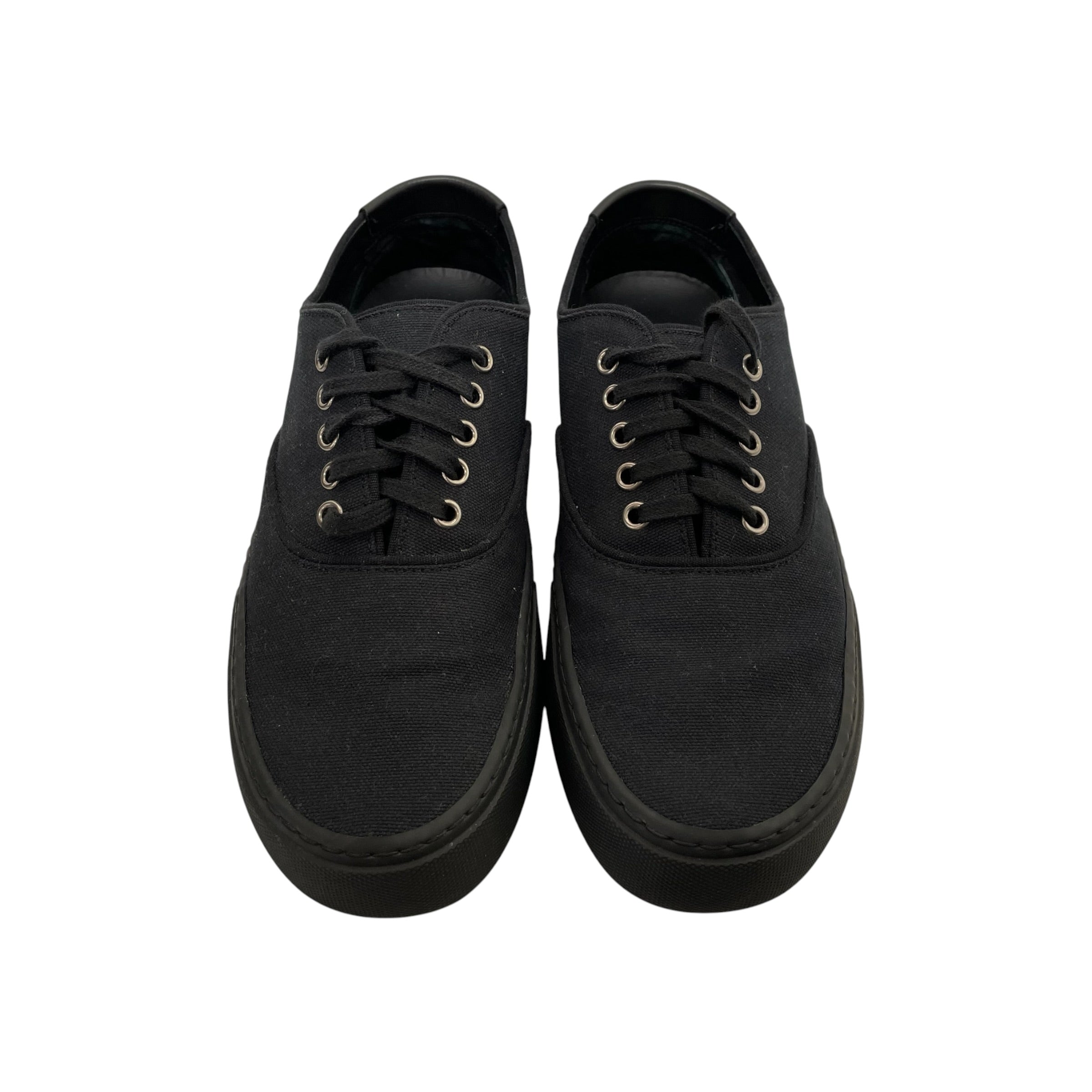 SAINT LAURENT/Low-Sneakers/EU 42.5/Cotton/BLK/VENICE LOW TOP view 5