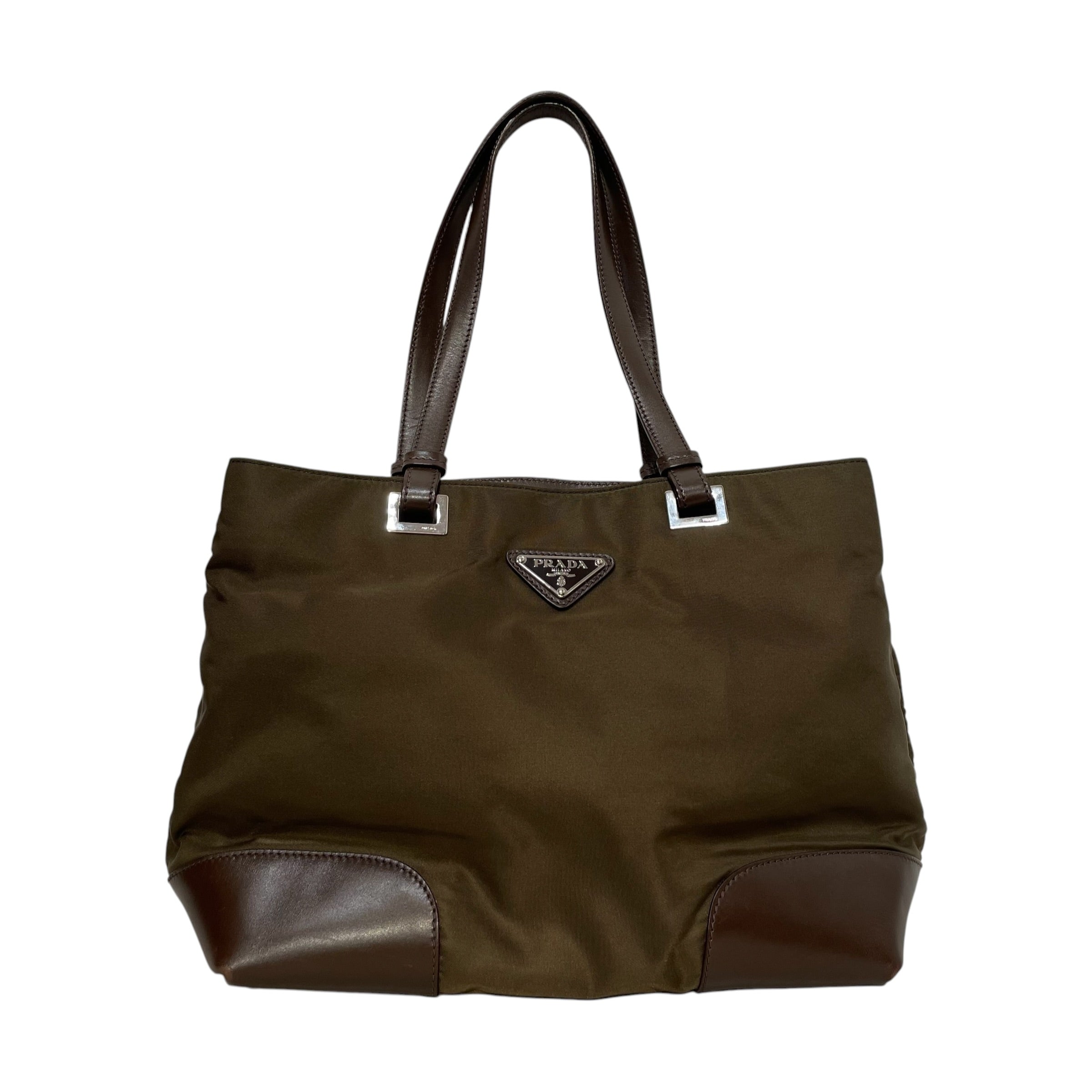 PRADA/Tote Bag/Nylon/BRW/TESSUTO view 1
