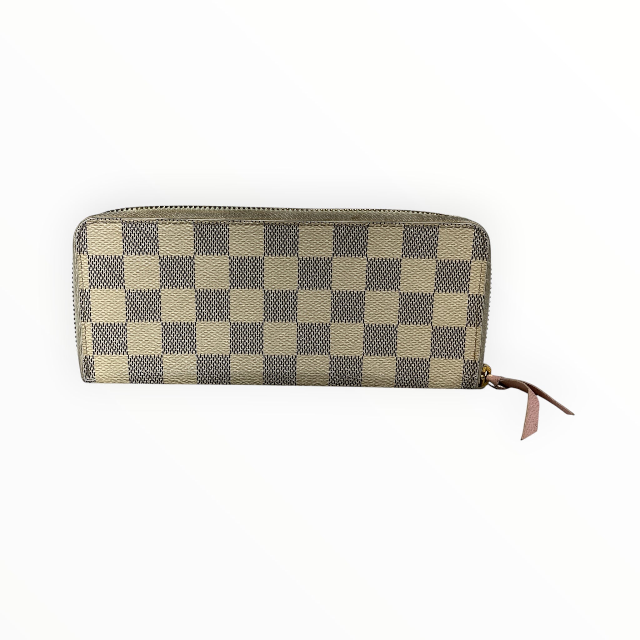 LOUIS VUITTON/Long Wallet/Leather/WHT/L's/DAMIER AZUR LONG WALLET view 2