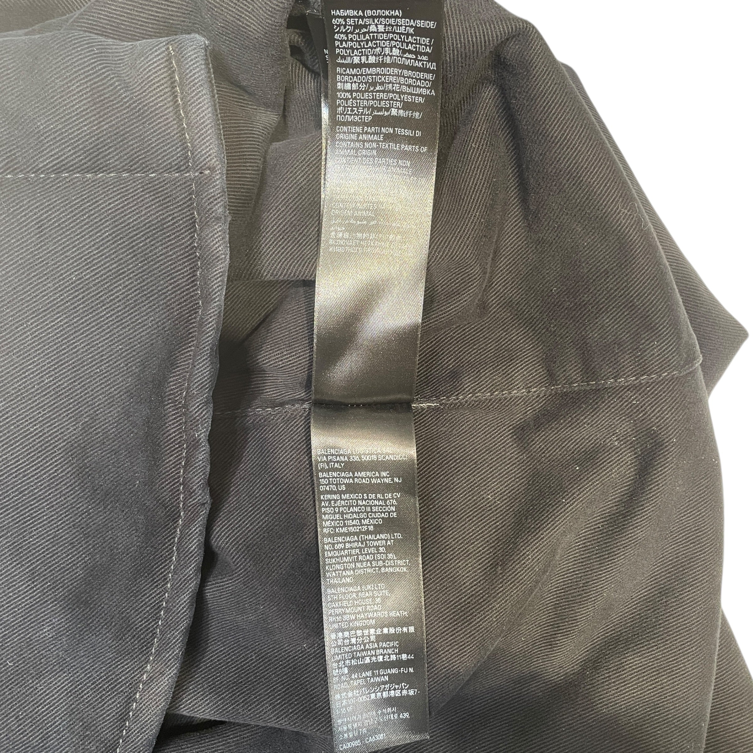 BALENCIAGA/Denim Jkt/M/Denim/BLK/ view 6