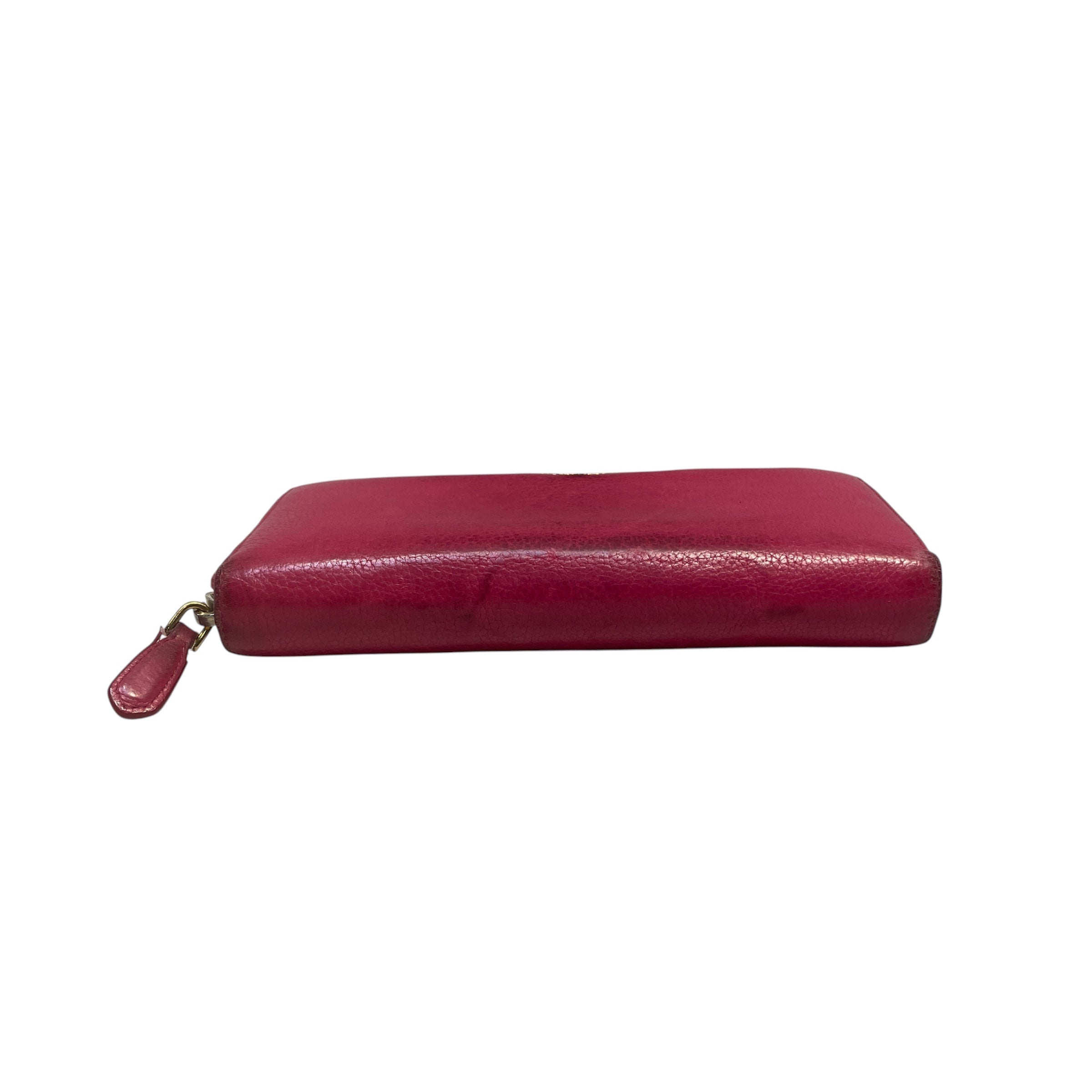 PRADA/Long Wallet/Leather/PNK/L's/CONTINENTAL view 3