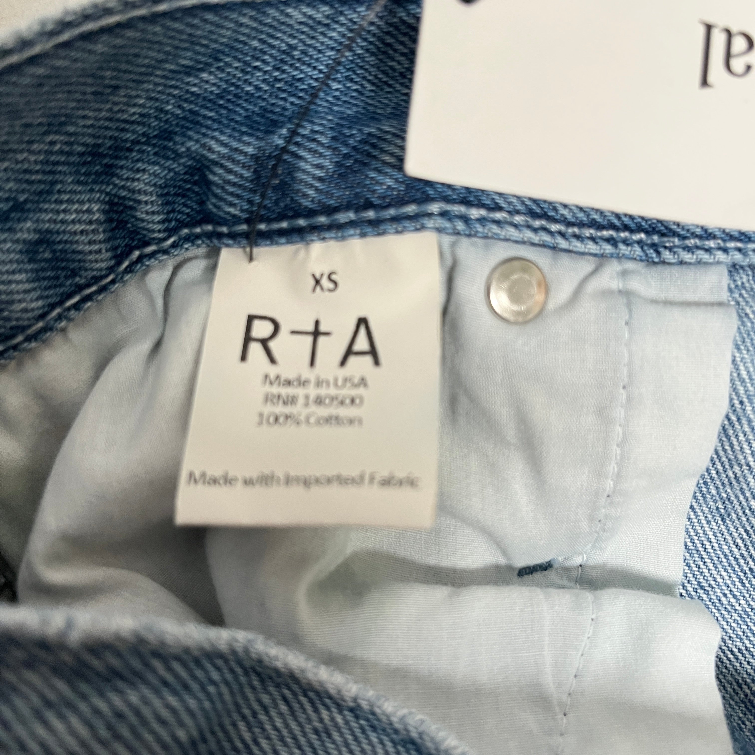 RtA/Straight Pants/XS/Denim/BLU/BLACK BELT CONNECTED view 4