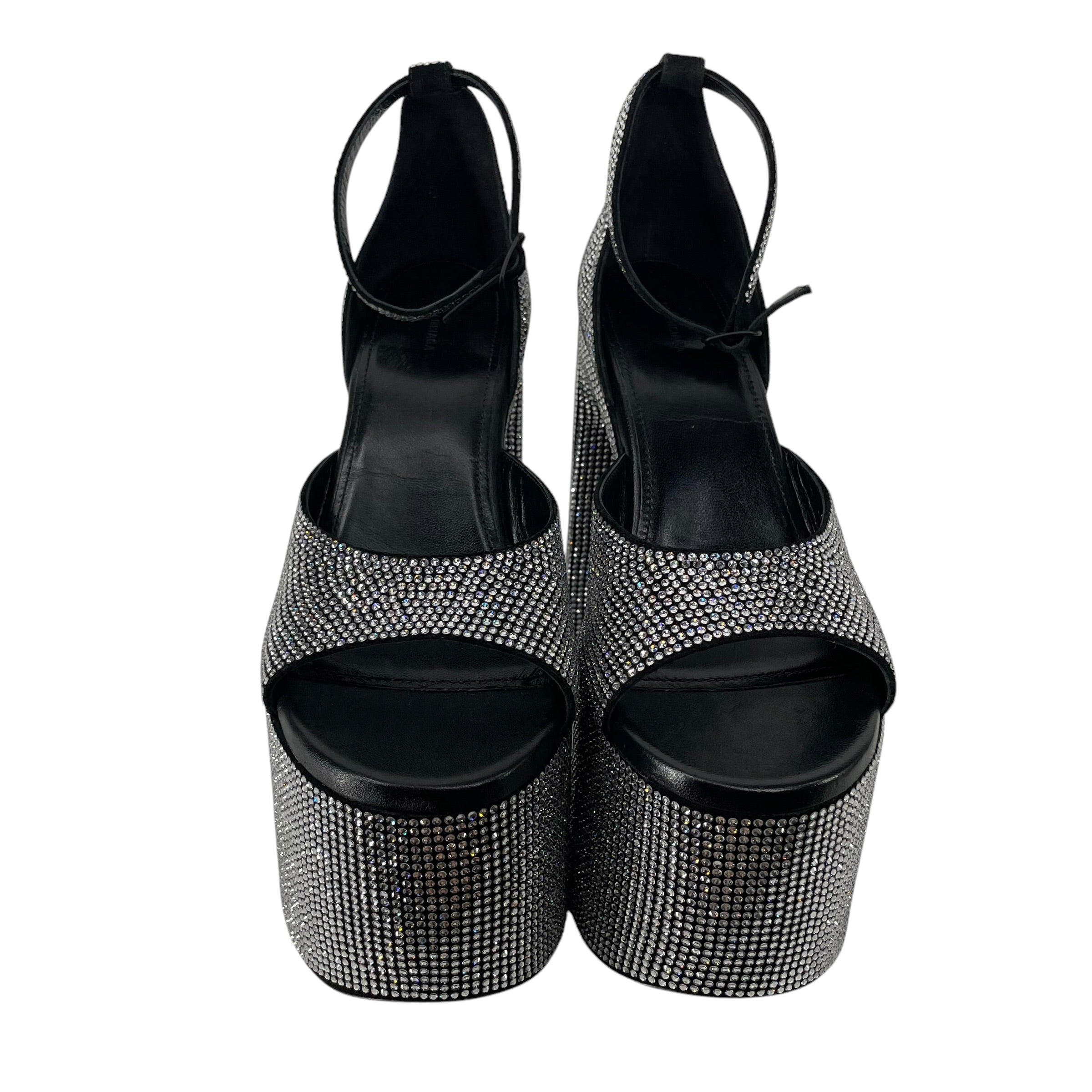 BALENCIAGA/Heels/EU 39/Glitter/Leather/SLV/Ankle Strap/BNWT CAMDEN EMBELLISHED view 4