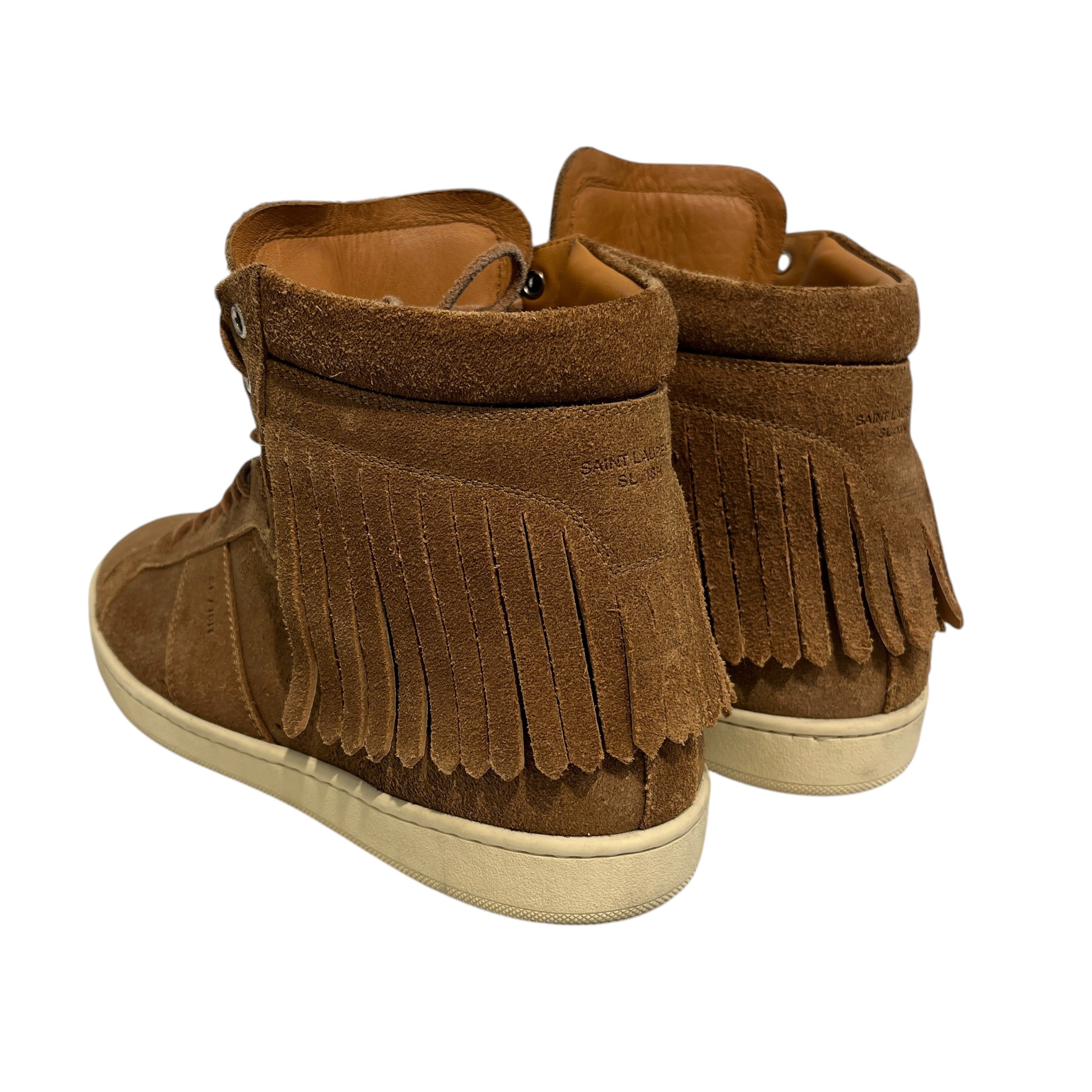 SAINT LAURENT/Hi-Sneakers/EU 41.5/Suede/CML/fringe view 2