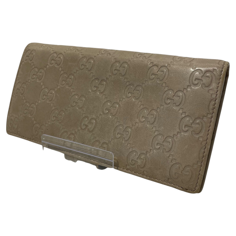 GUCCI/Long Wallet/OS/Monogram/Leather/CRM/GUCCISIMA LEATHER WALLET