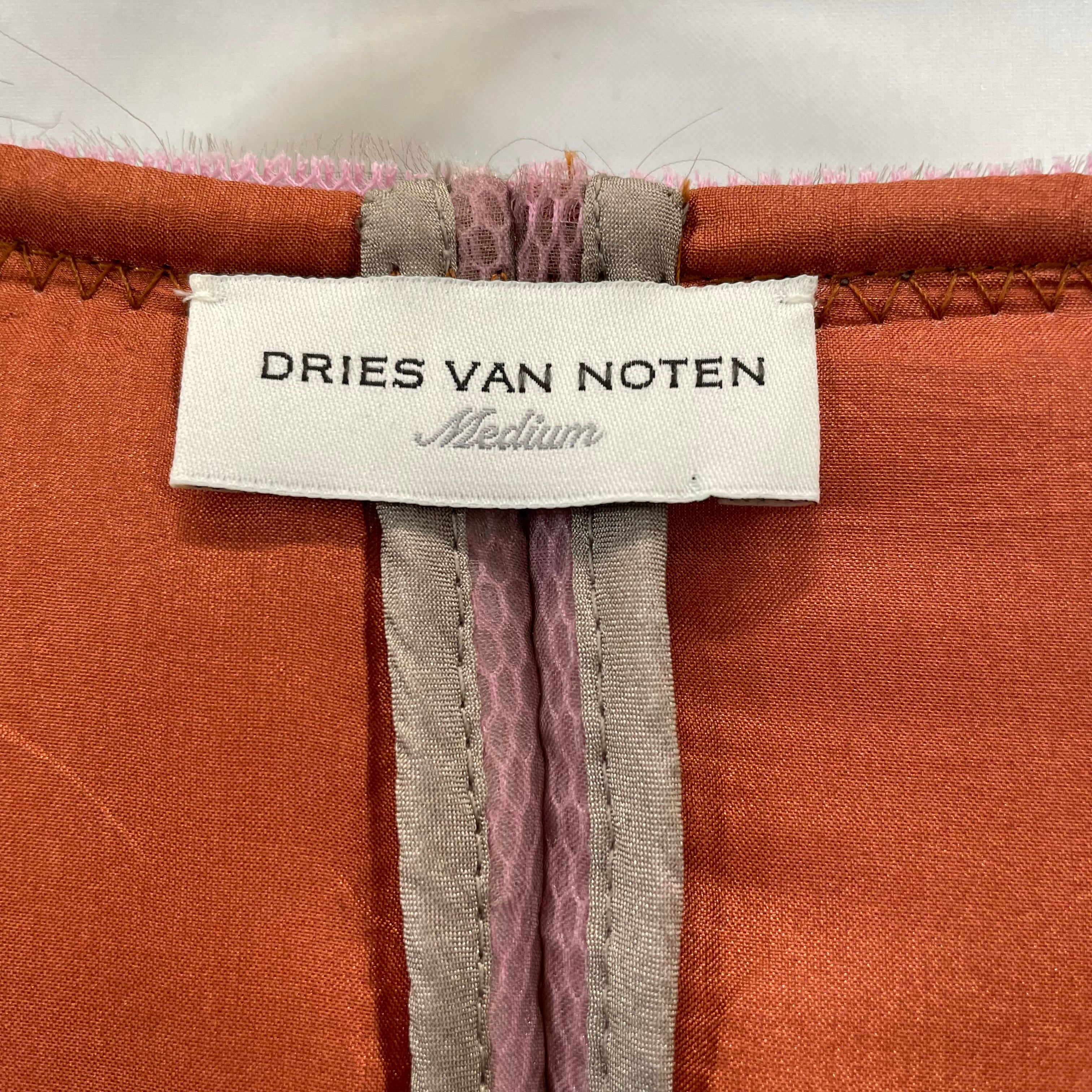 DRIES VAN NOTEN/Jacket/M/Iridescent/Silk/PPL/4 Layer Drop Shoulder view 3