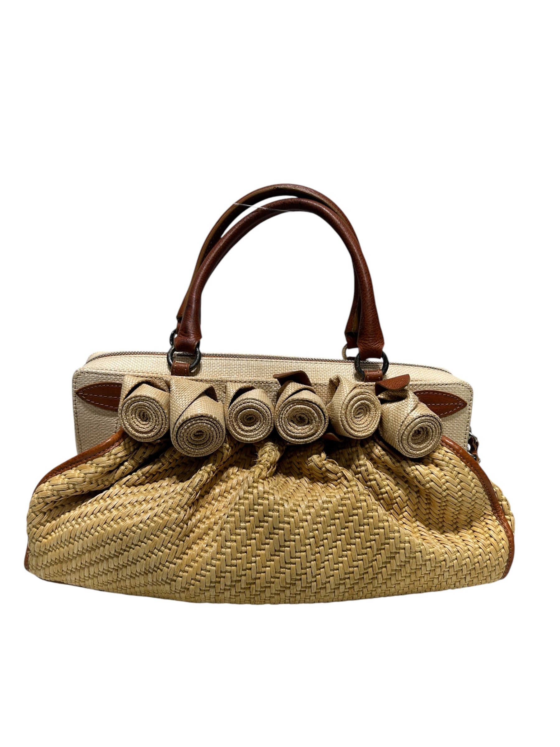 VALENTINO/Bag/BEG/STRAW TOTE view 1