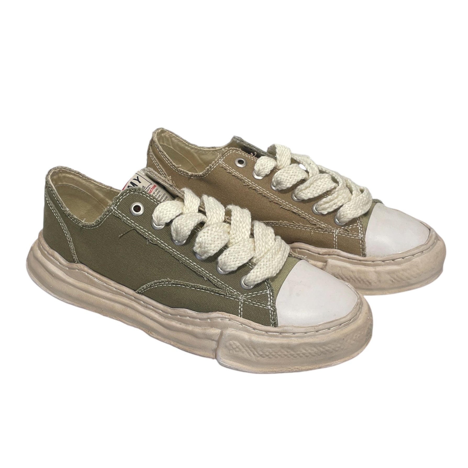 MIHARA YASUHIRO/Low-Sneakers/EU 43/Cotton/KHK/ view 1