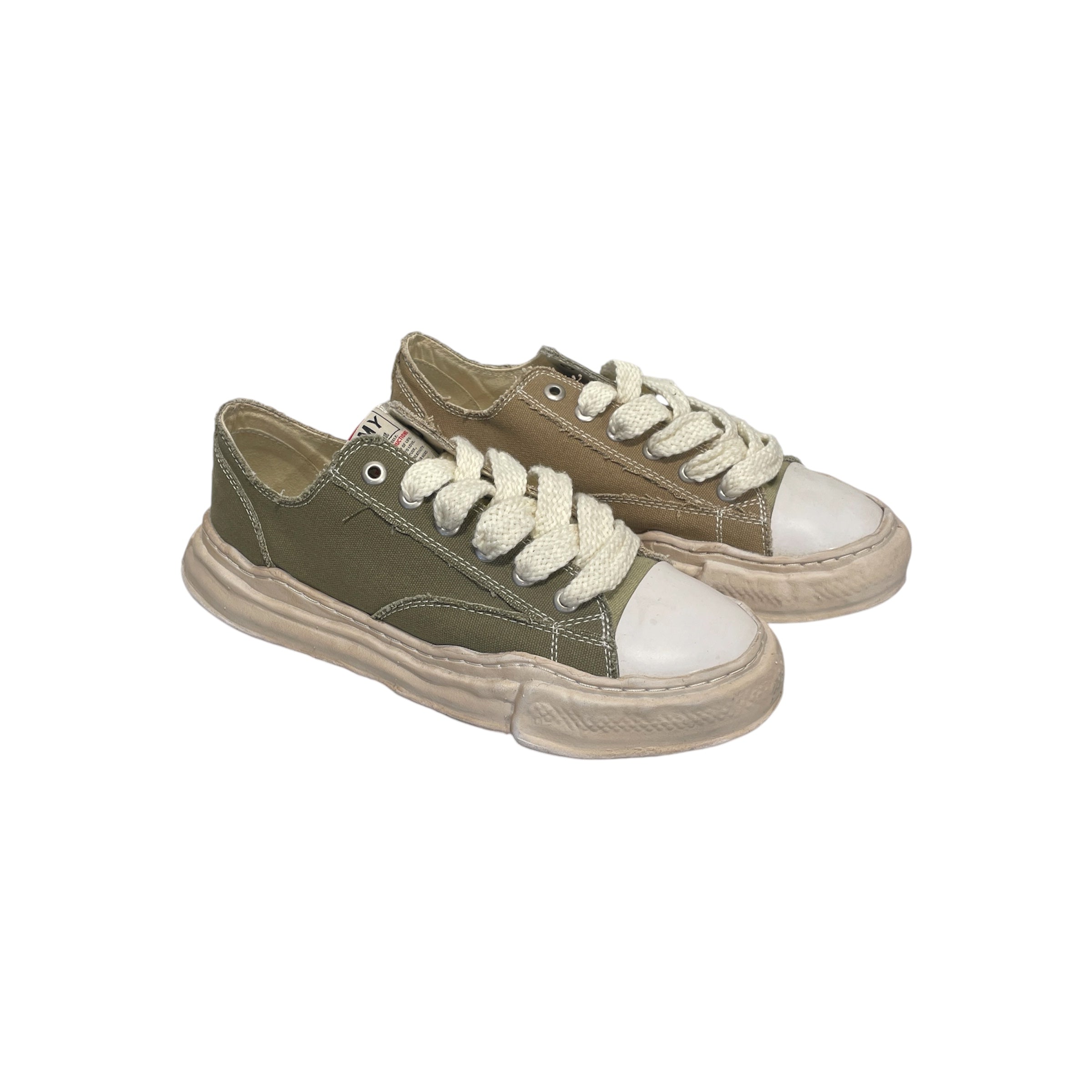 MIHARA YASUHIRO/Low-Sneakers/EU 43/Cotton/KHK/ view 1