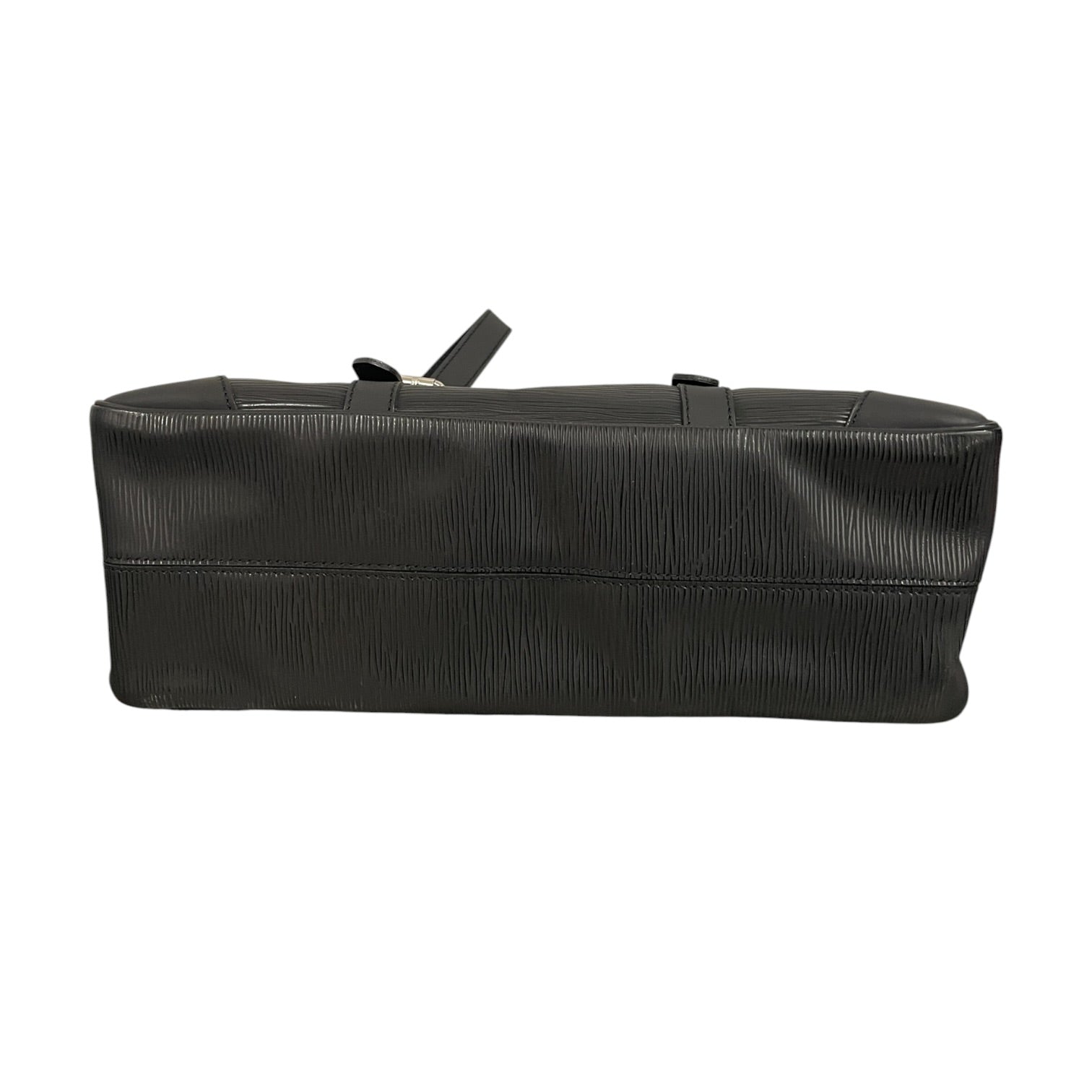 LOUIS VUITTON/Hand Bag/Leather/BLK/Black Epi Segur MM Bag view 5