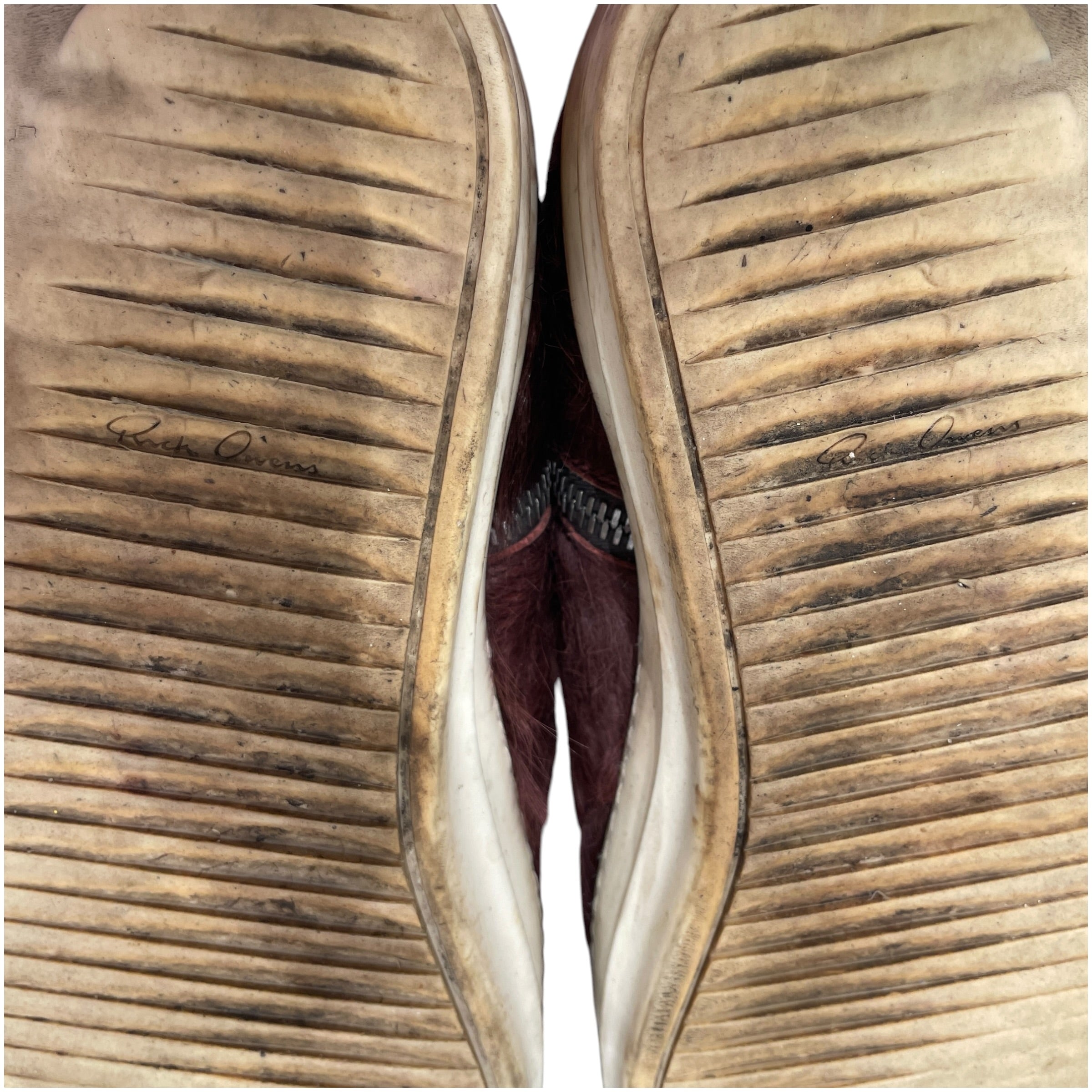 Rick Owens/Hi-Sneakers/EU 48/Fur/BRD/CARGOBASKET AMETHYST PONY HAIR view 4
