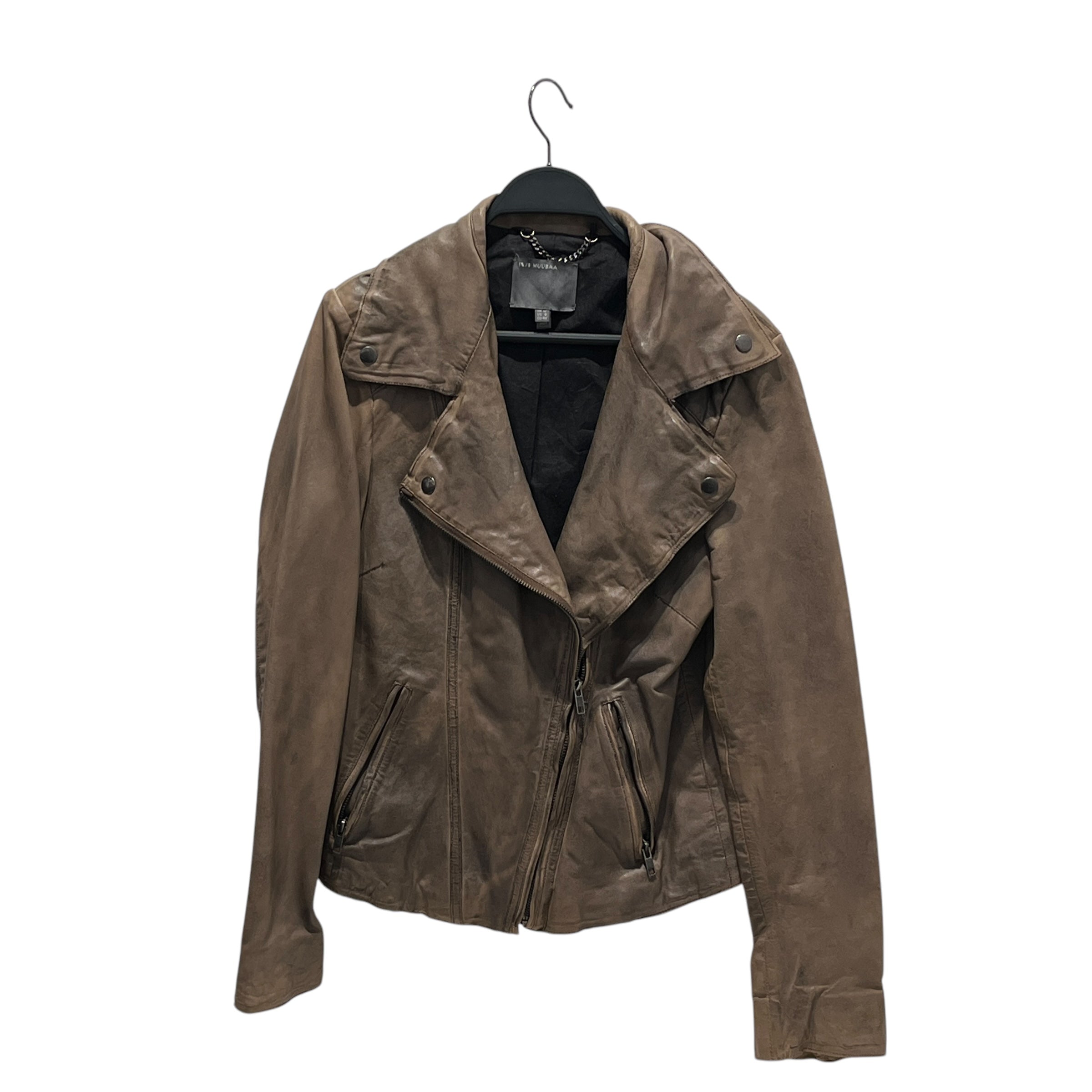 Muubaa/Leather Jkt/M/BRW/ view 1