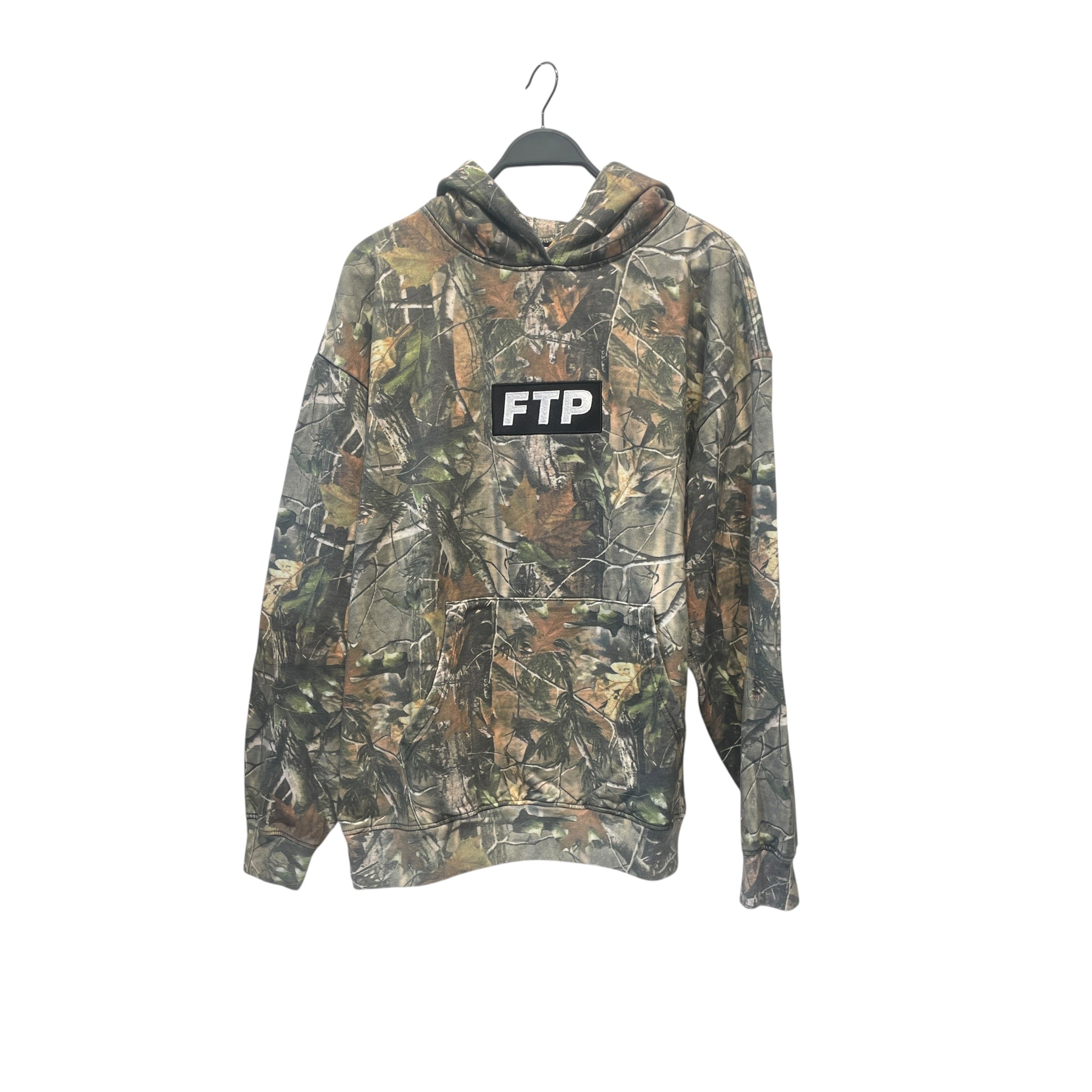FTP/Hoodie/XL/Camouflage/Cotton/GRN/REAL TREE/BOX LOGO view 1