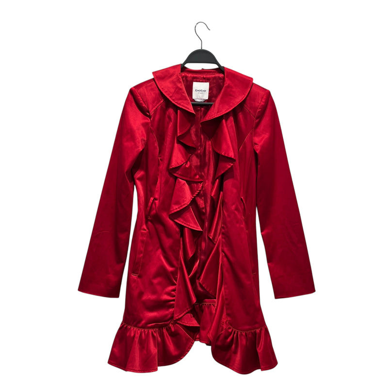 Bebe/Jacket/S/Nylon/RED/BEBE Y2K RED ELEGANCE JKT