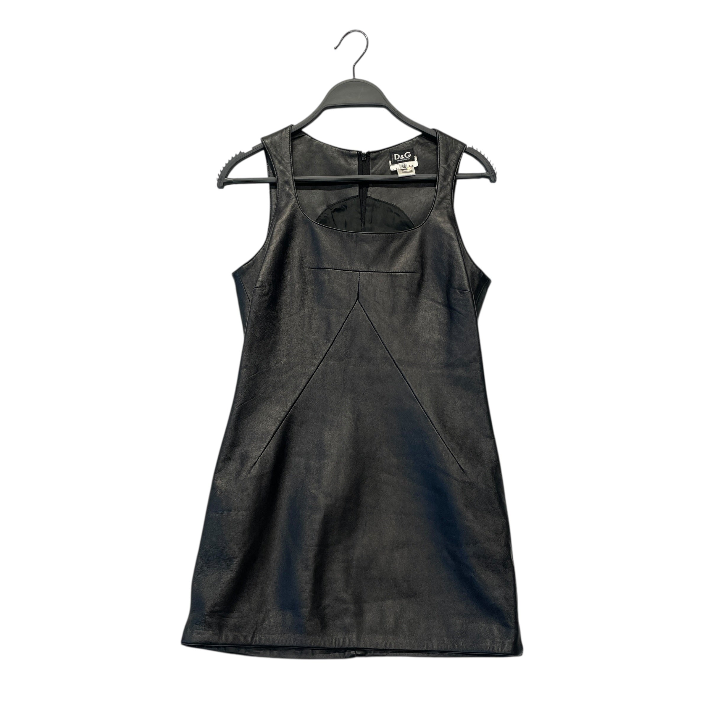 D&G/SL Dress/38/Leather/BLK/ view 1