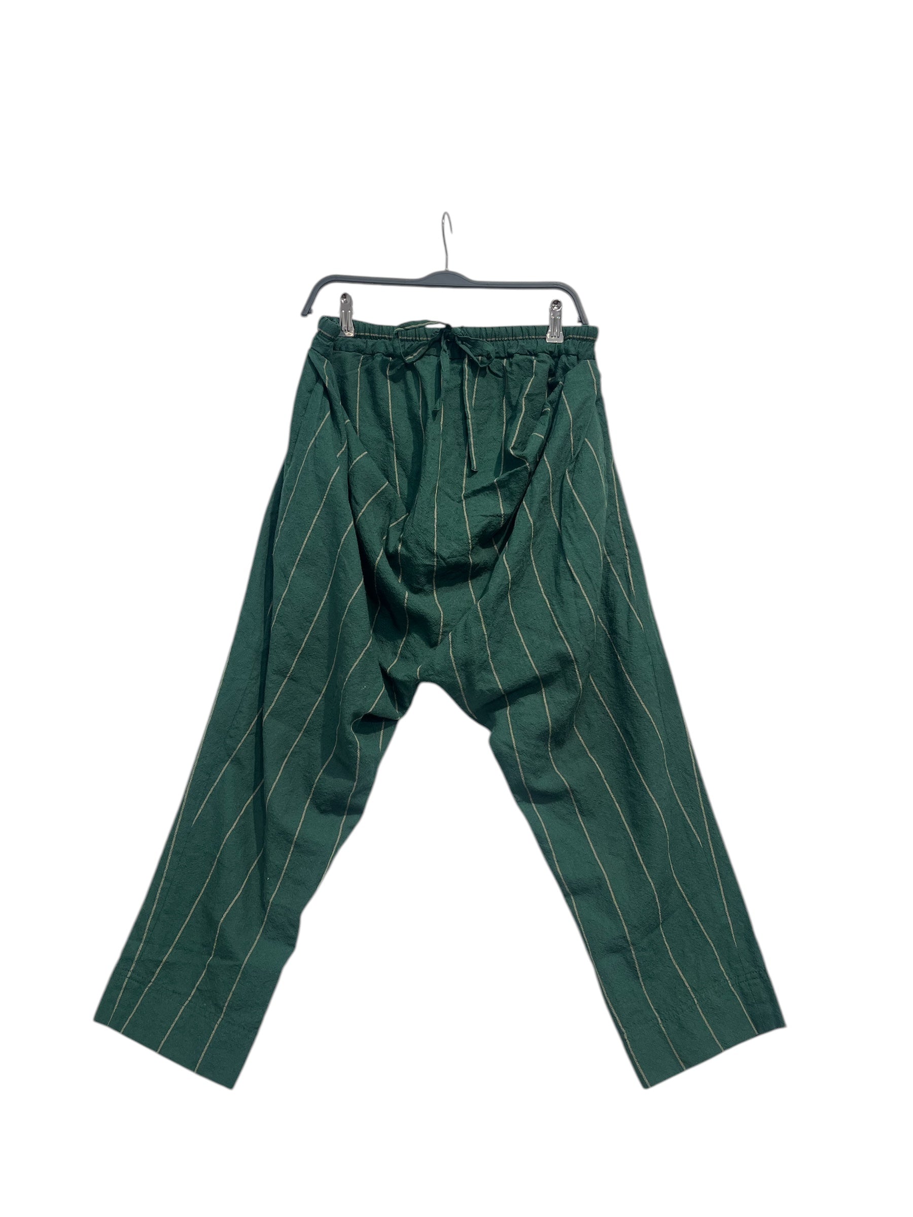 Vivienne Westwood MAN/Pants/46/Cotton/GRN/Stripe/DROP CROTCH JOGGER view 1