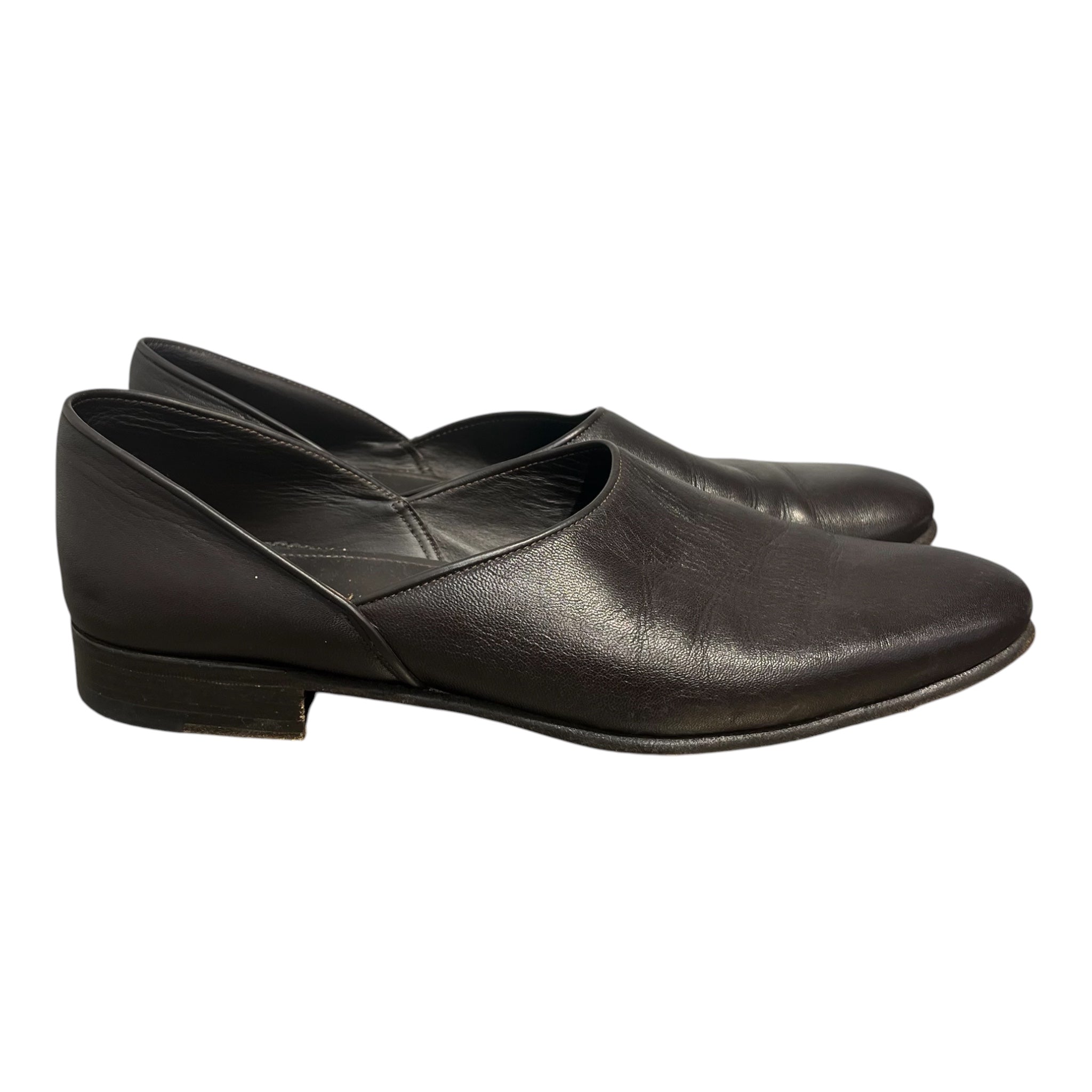 BODE/Dress Shoes/EU 43/Leather/BRW/HOUSE SHOE DARK SLIP ONS view 2