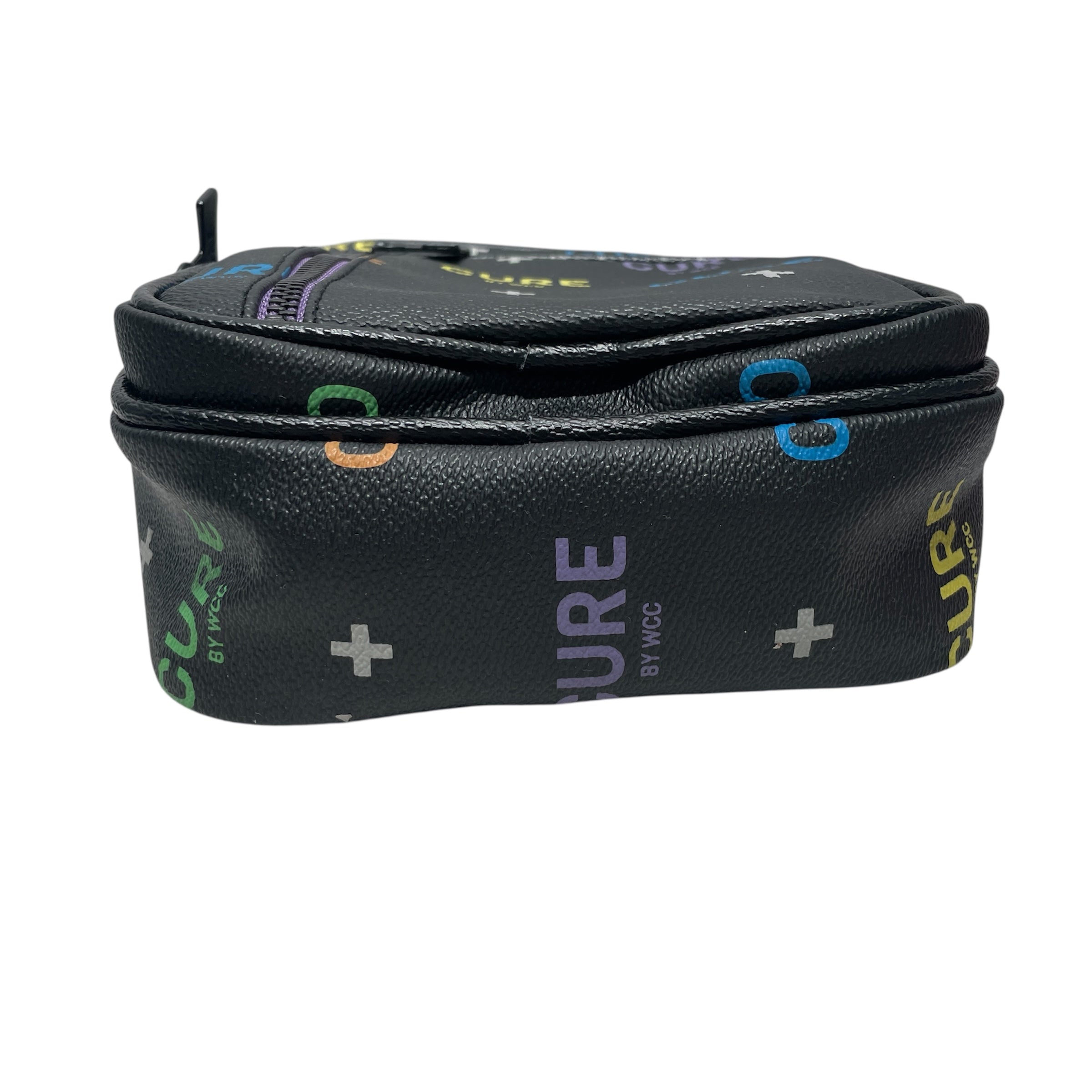 CURE/Cross Body Bag/All Over Print/Leather/BLK/ view 3