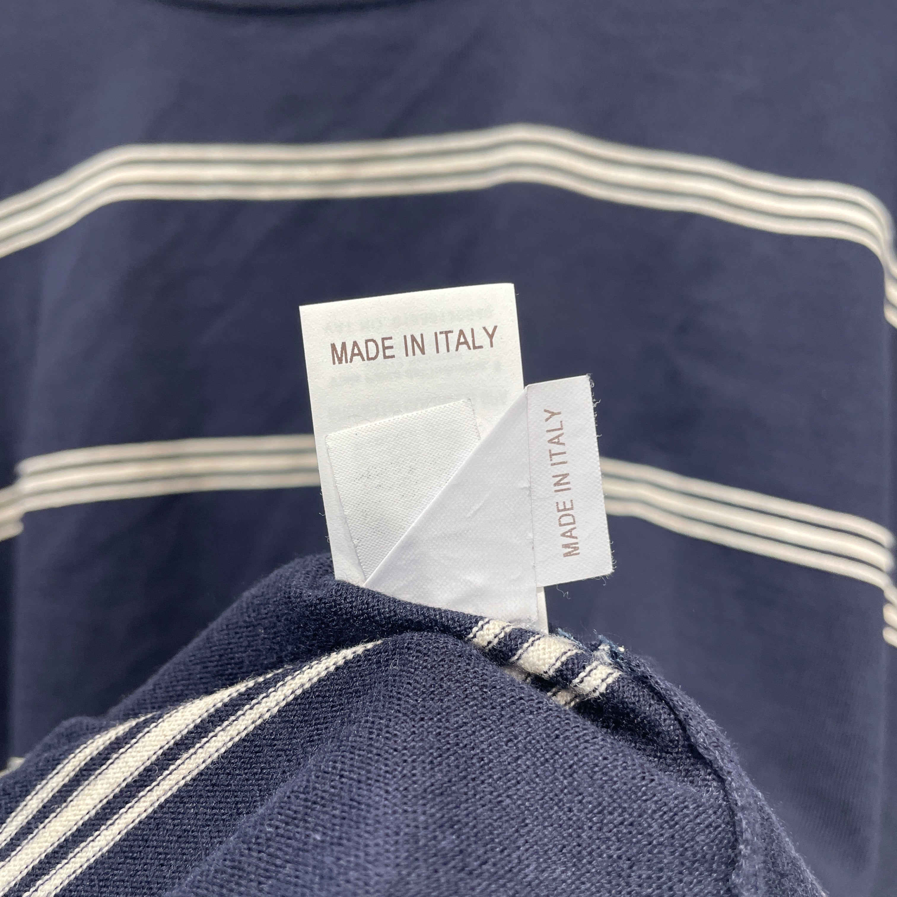 BRUNELLO CUCINELLI/Sweater/56/Stripe/Cotton/NVY/ view 4