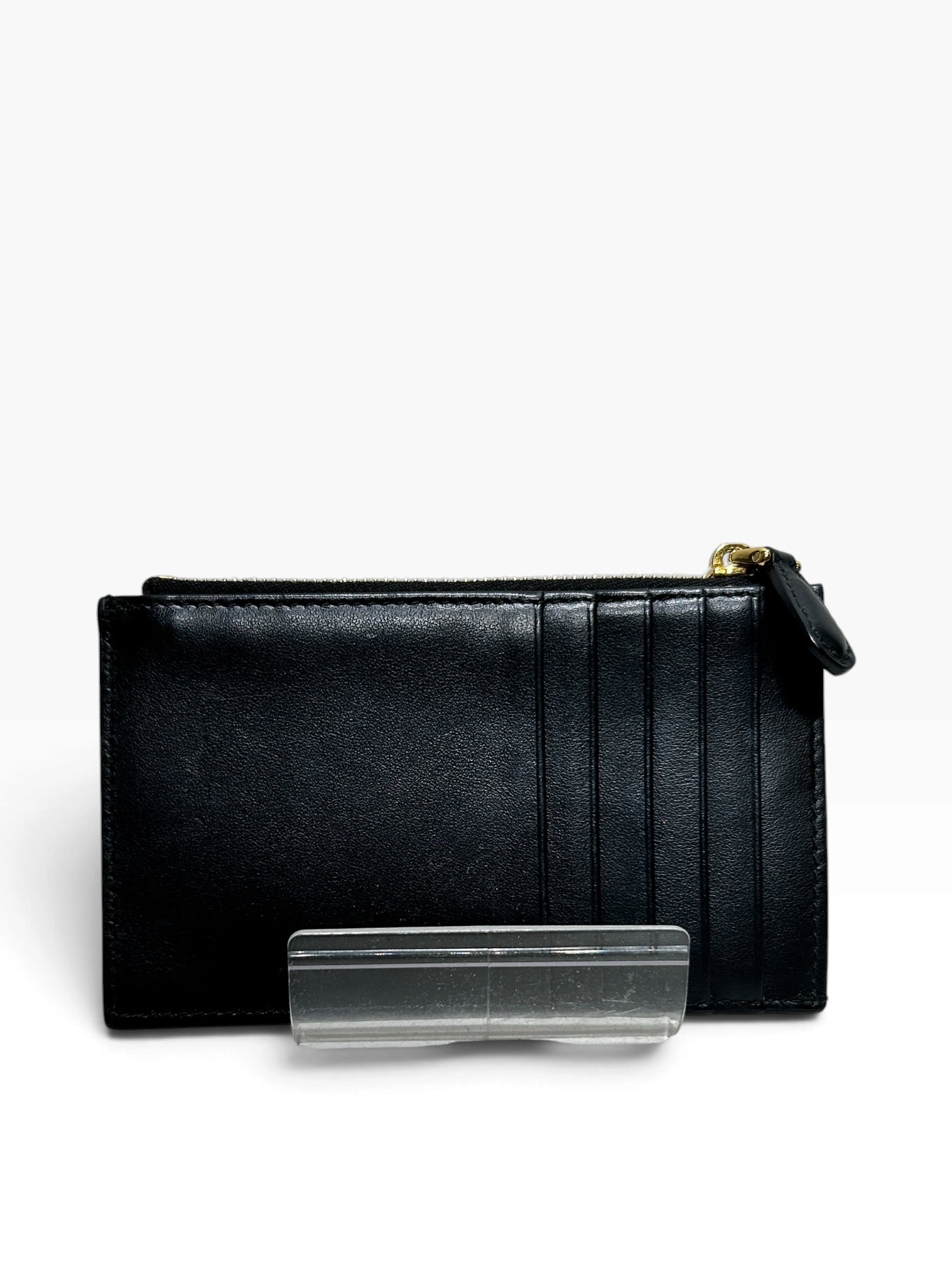 PRADA/Wallet/Leather/BLK/L's/CARD & POUCH TRIANGLE EMB. view 2