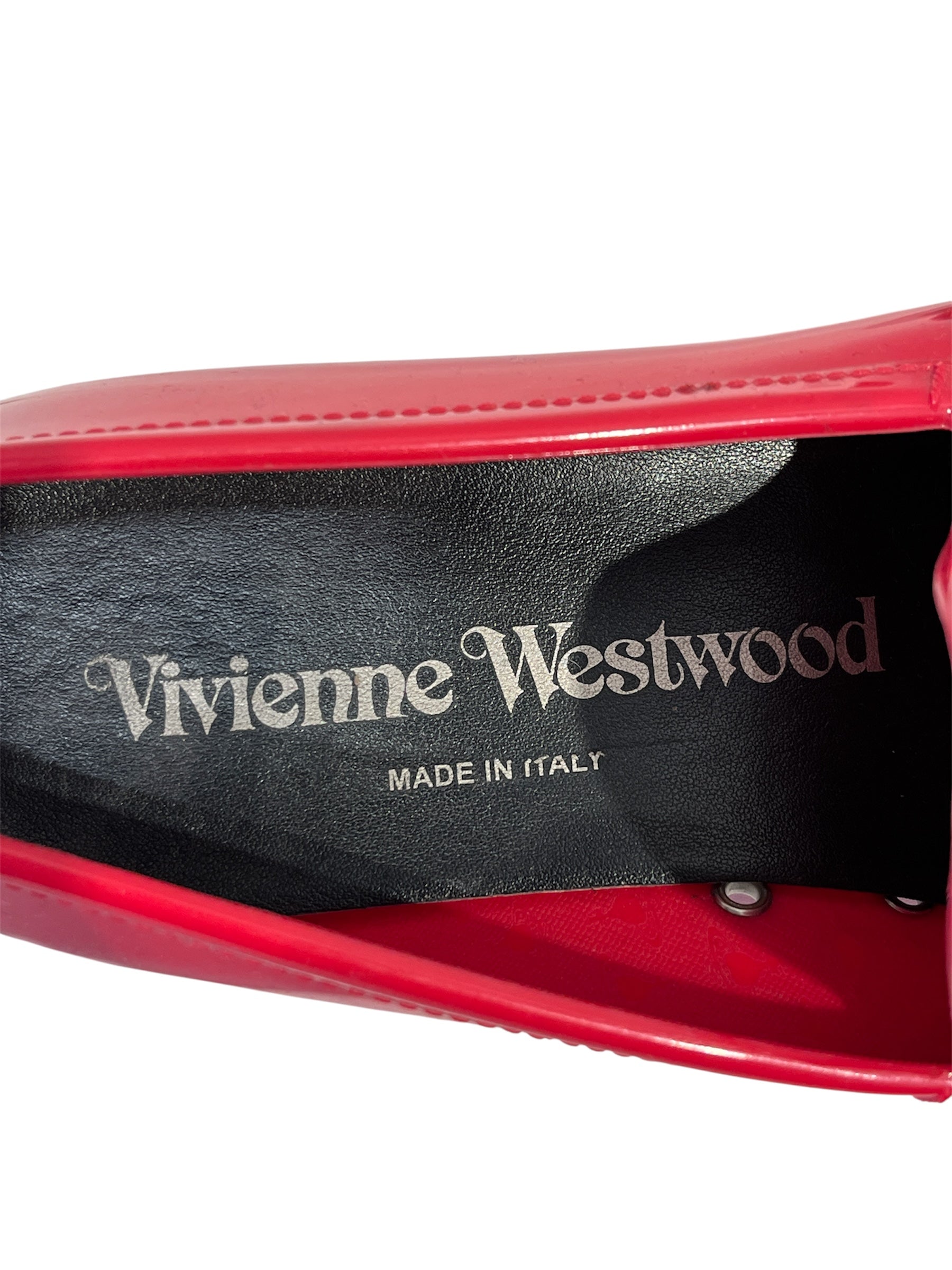 Vivienne Westwood/Loafers/EU 40/Faux Leather/RED/Tassel/ view 3
