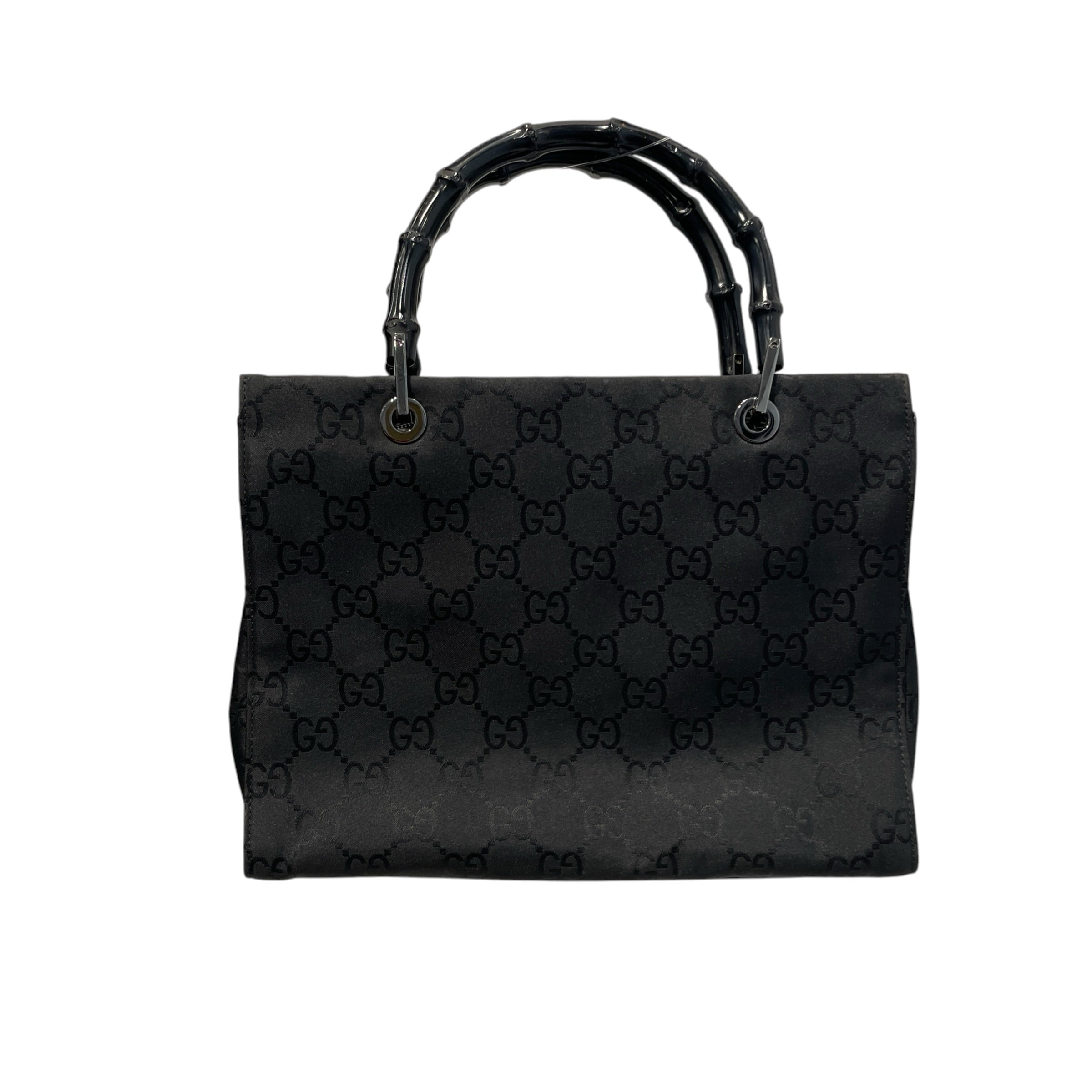 GUCCI/Bag/Monogram/Nylon/BLK/Monogram banbo Handle tote view 3
