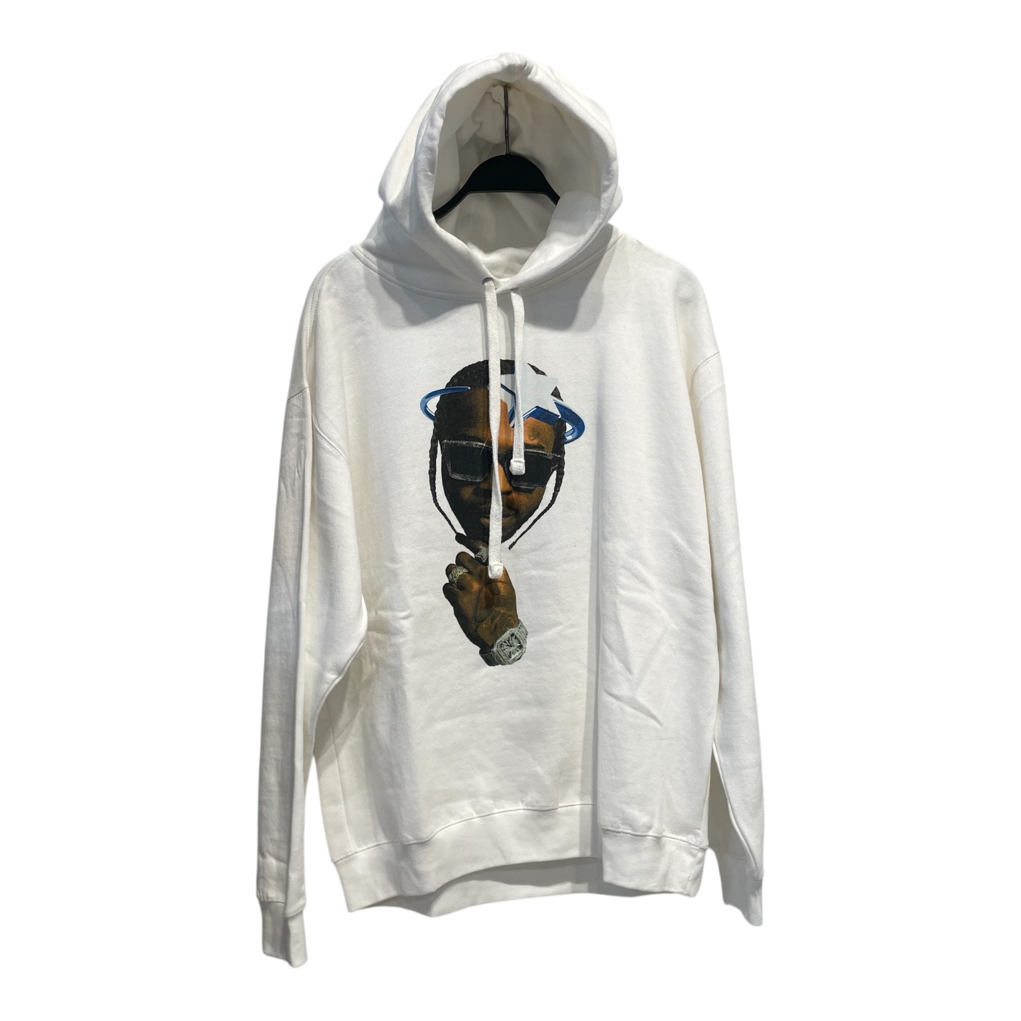 VLONE/Hoodie/L/Graphic/Cotton/WHT/POP SMOKE HALO view 1