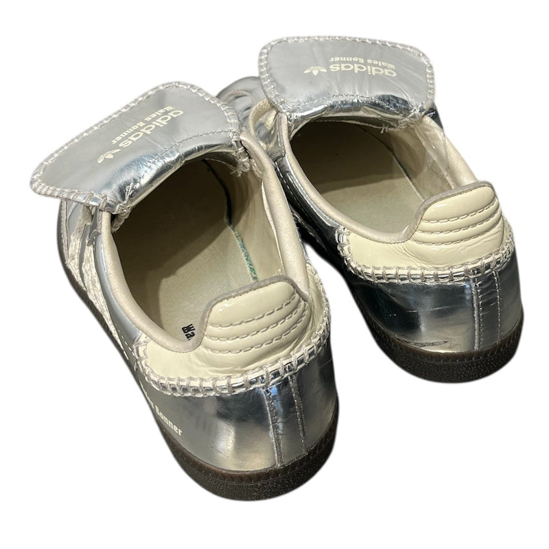 adidas/WALES BONNER/Low-Sneakers/US 8/Faux Leather/SLV/SIL SAMBAS