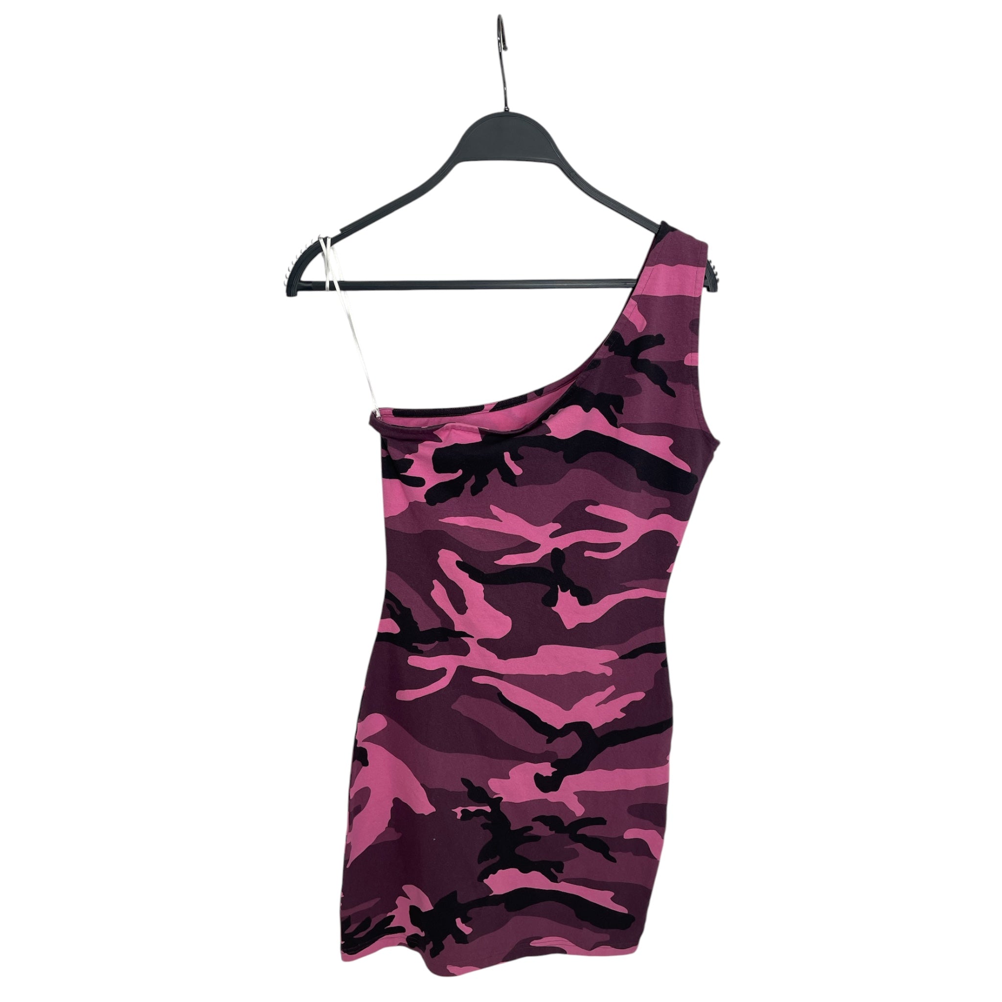 BALENCIAGA/SL Dress/M/Camouflage/Cotton/PNK/ONE SHOULDER DRESS view 2