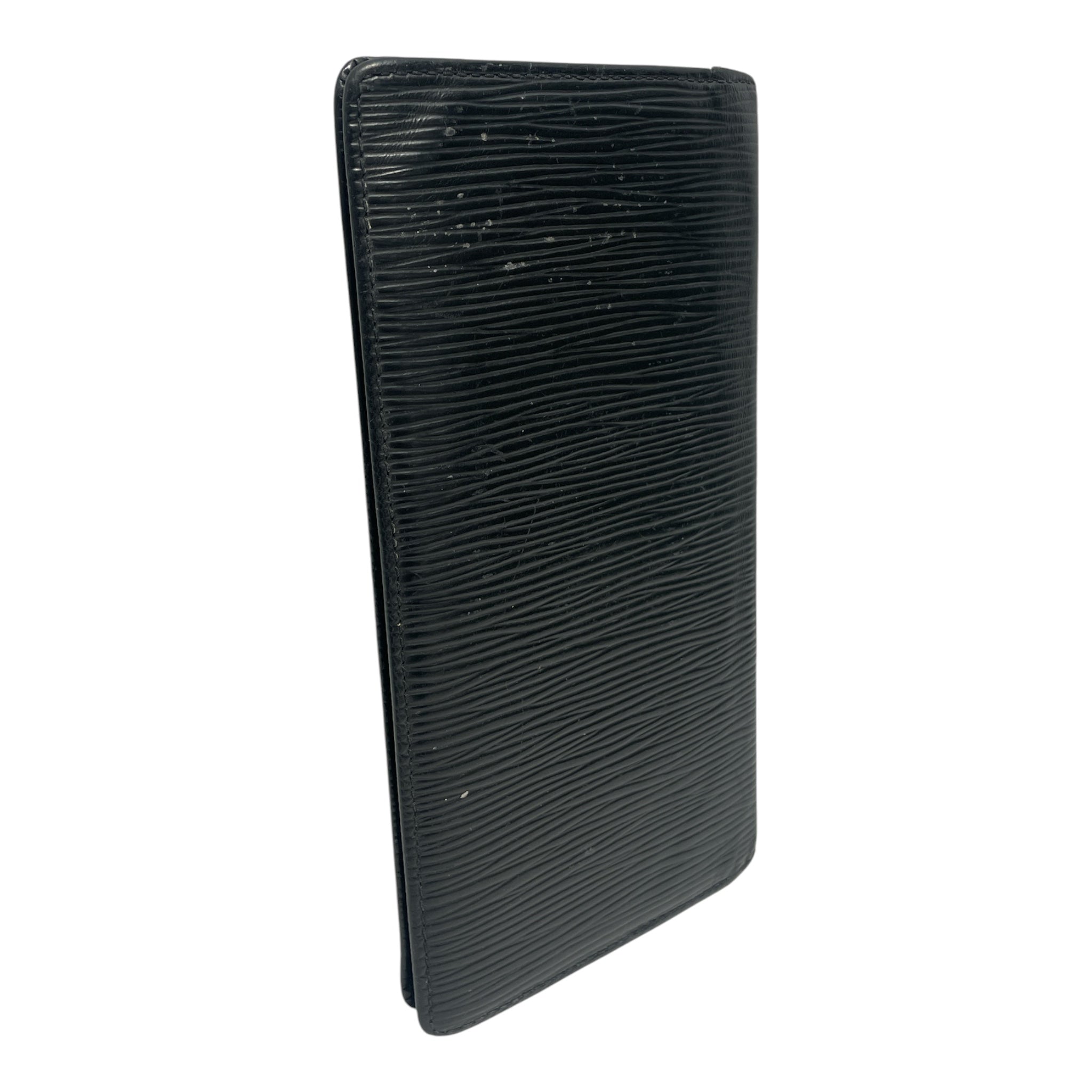 LOUIS VUITTON/Long Wallet/Leather/BLK/M's/Epi Long Vertical Wallet view 2