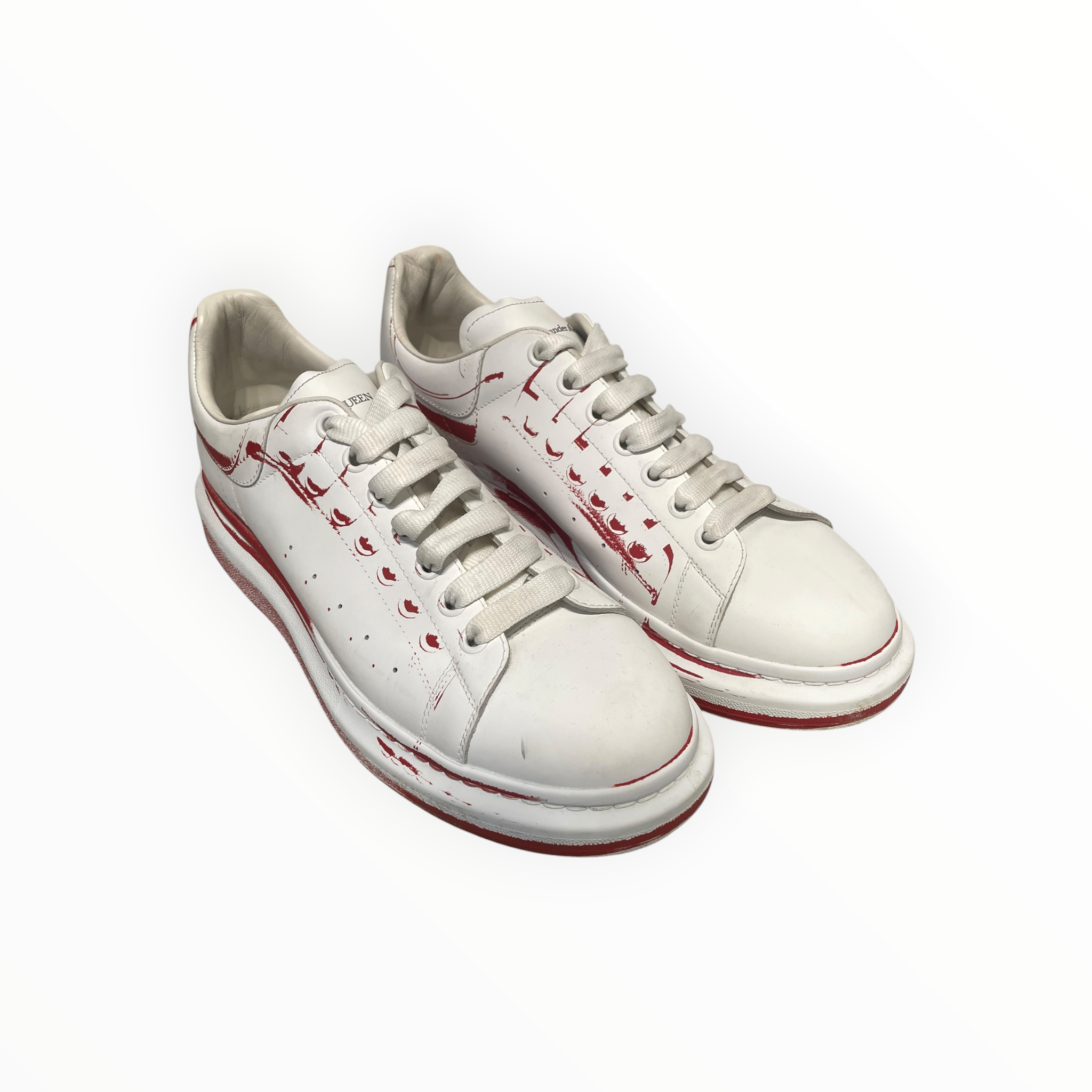 Alexander McQueen/Low-Sneakers/EU 46/Leather/WHT/TORMPOIE OVERSIZED SNEAKER view 1