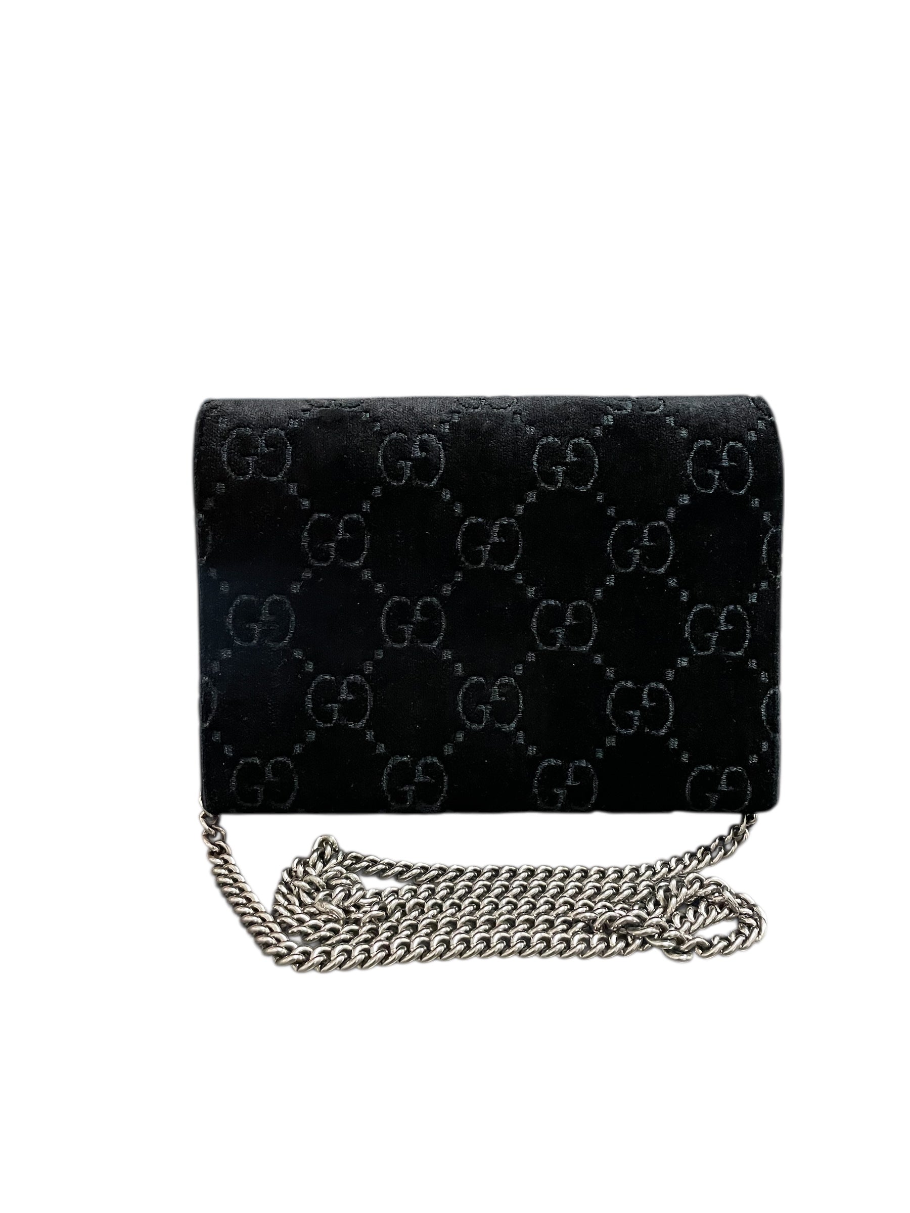 GUCCI/Cross Body Bag/Monogram/Velour/BLK/VELVET DIONYSUS 401231 0959 view 2