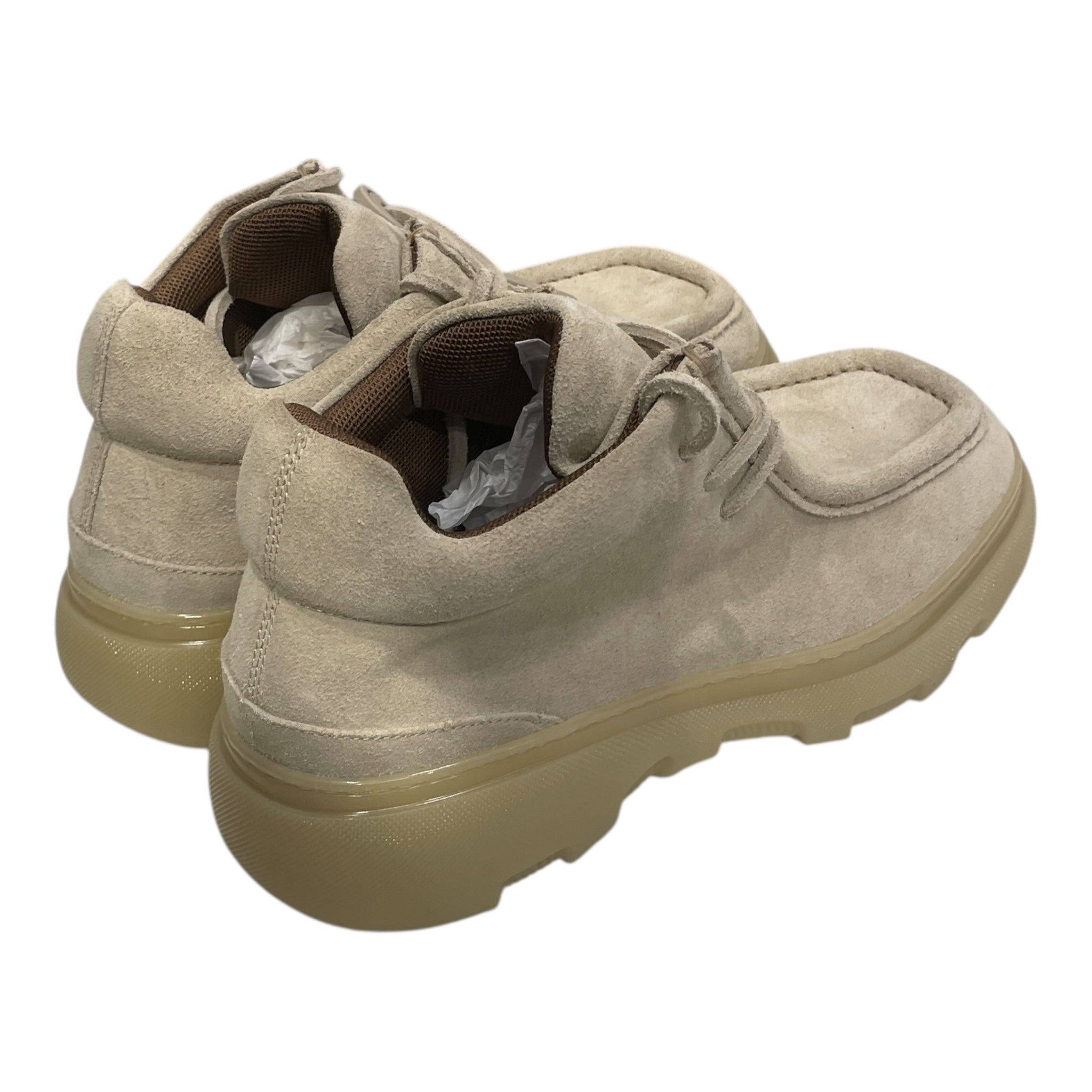BURBERRY/Low-Sneakers/EU 42/Suede/CRM/MOC SHOE RUBBER SOLE view 2